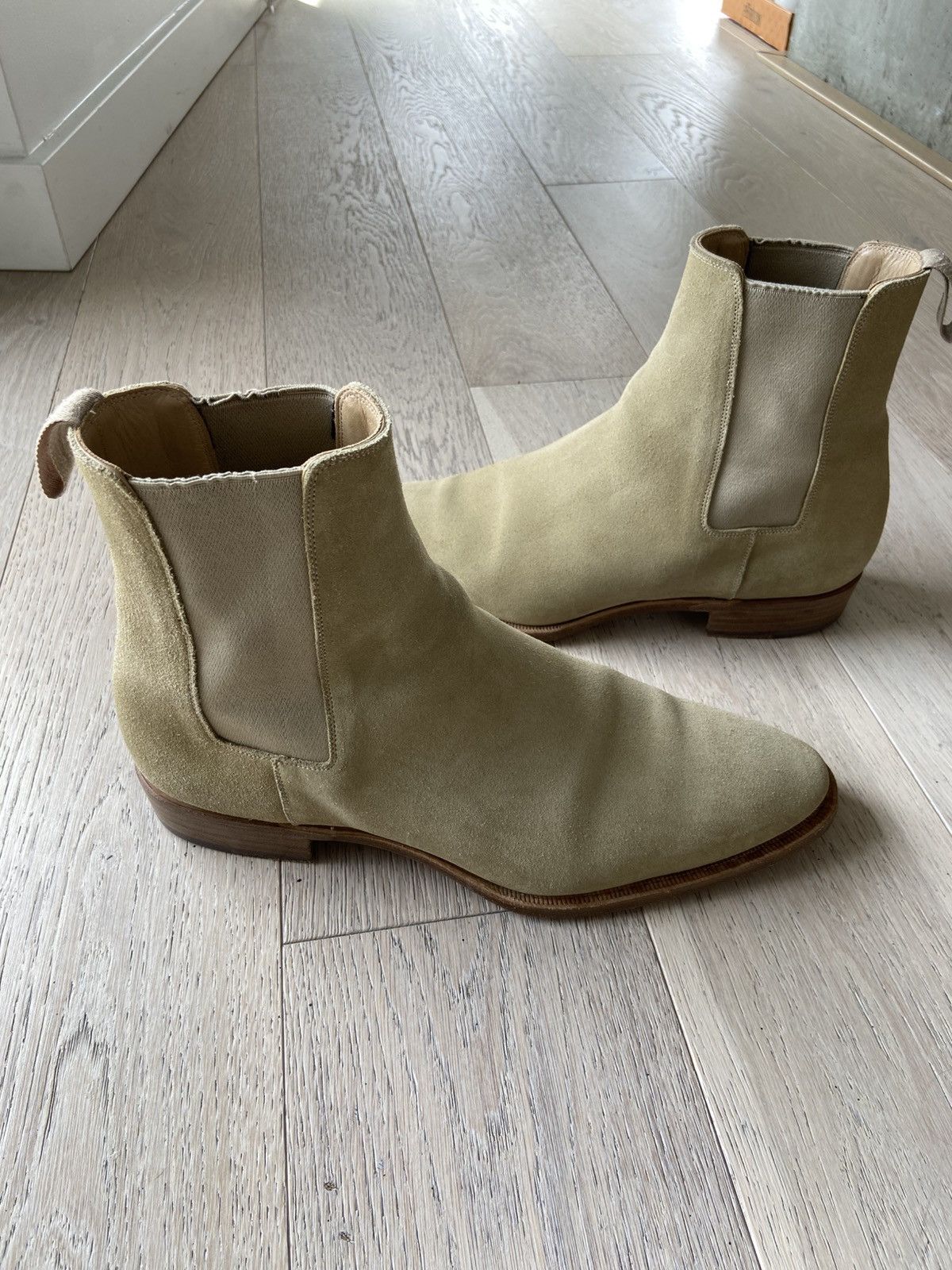 Story Et Fall Story Et Fall - Tan Suede Chelsea Boots 10 Size US 10 / EU 43 - 2 Thumbnail