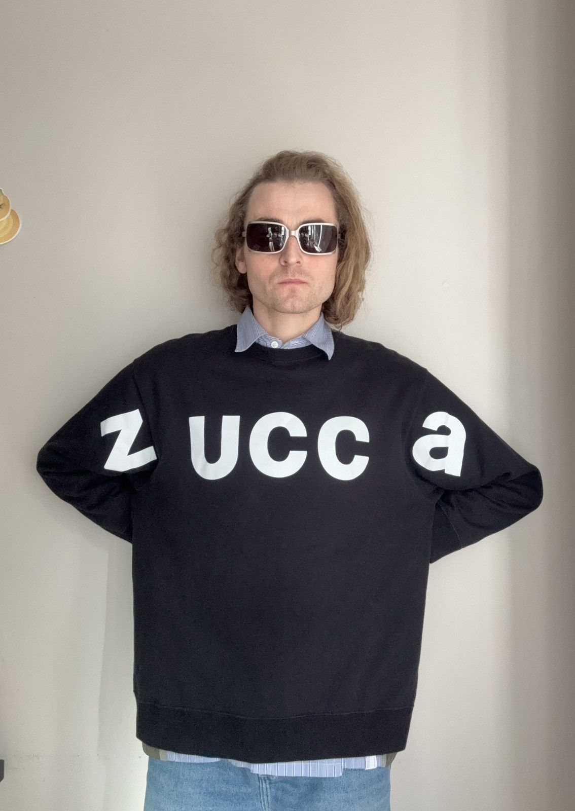 CABANE de ZUCCa ZUCCA XL Logo Crewneck Sweatshirt Size US XL / EU 56 / 4 - 5 Thumbnail