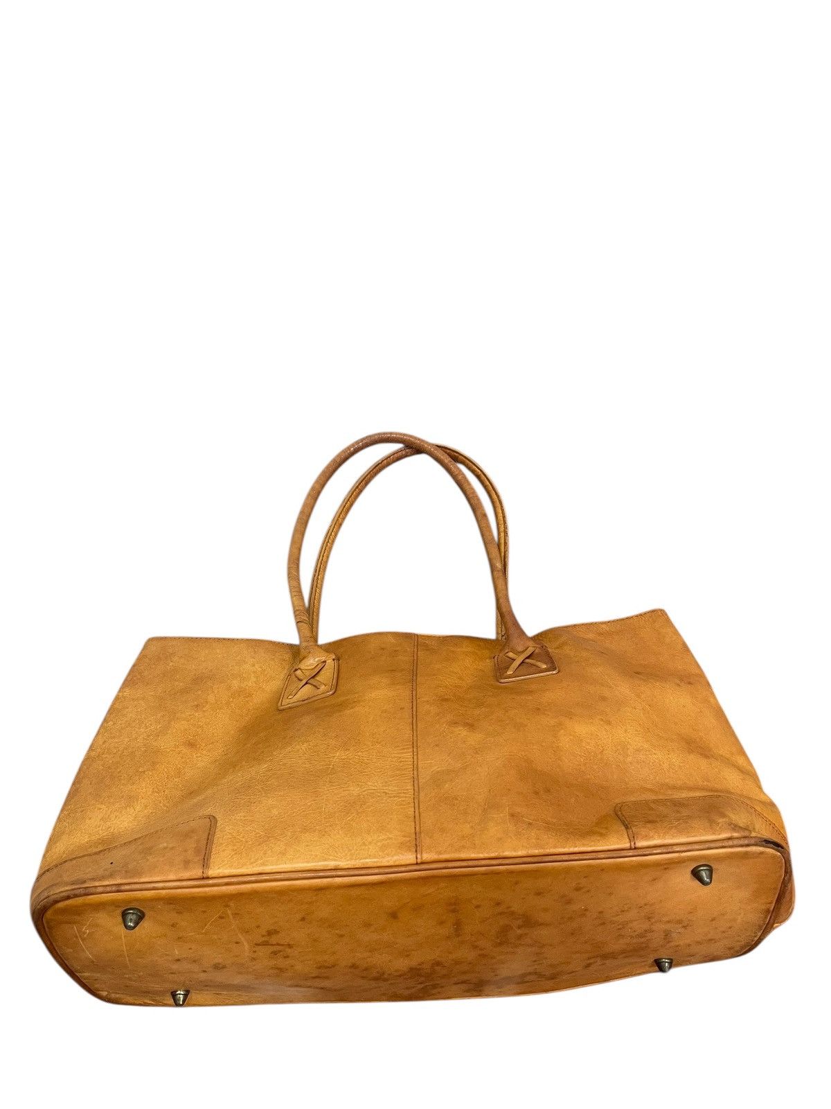 Genuine Leather Full Leather Patina Unknown Tote Shoulder Bag 2🟩2 Size ONE SIZE - 7 Thumbnail