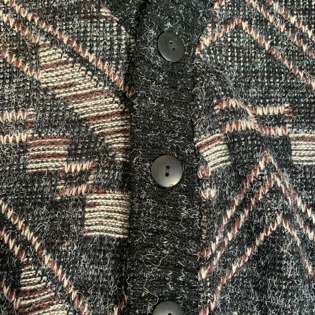 Vintage Vintage 80s Peconic Bay Cardigan Sweater Oversized Knit Geom Size US L / EU 52-54 / 3 - 9 Thumbnail