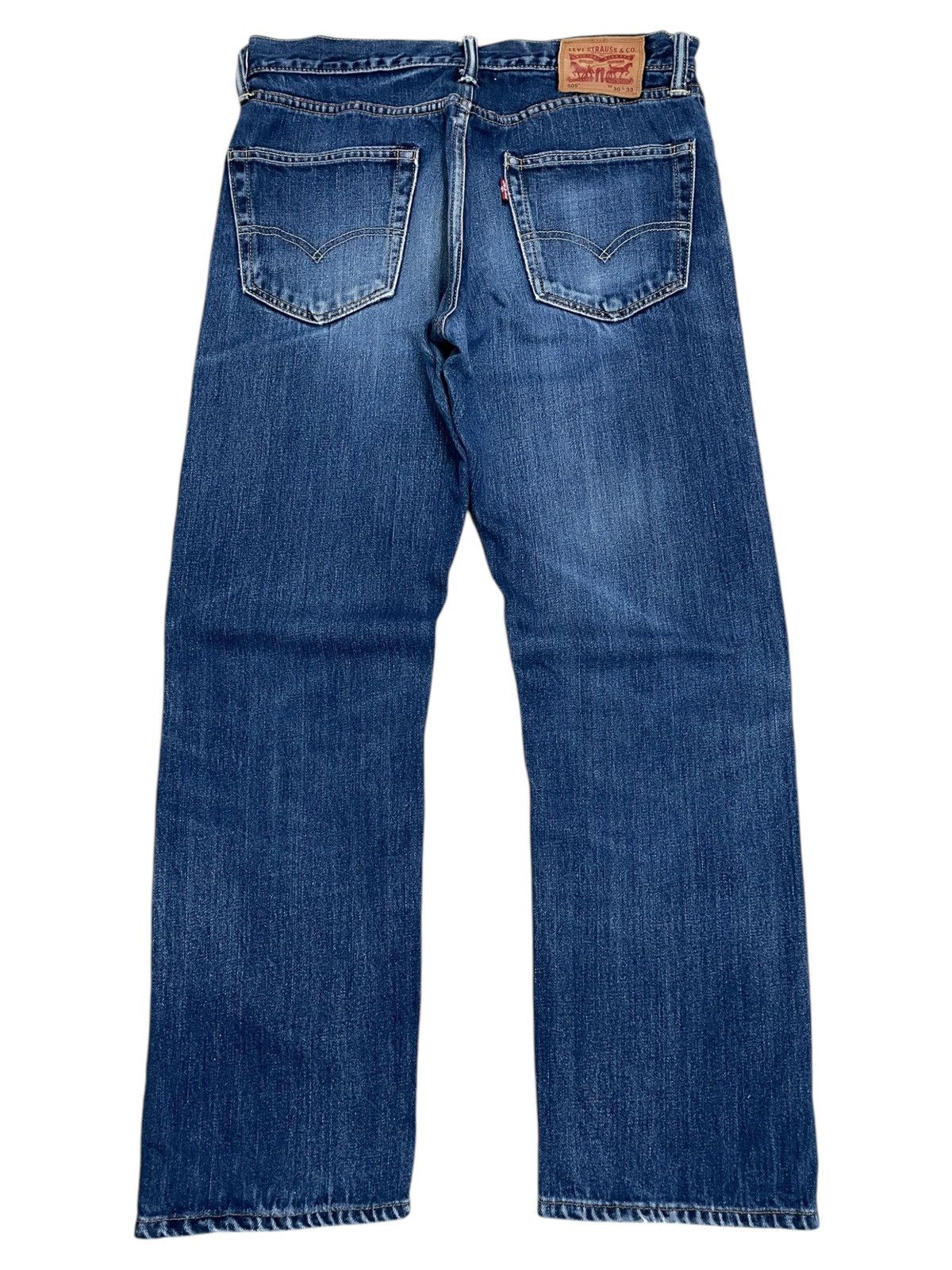 Levi's × Vintage Levis 505 Blue Washed Distressed Denim Size US 30 / EU 46 - 2 Thumbnail