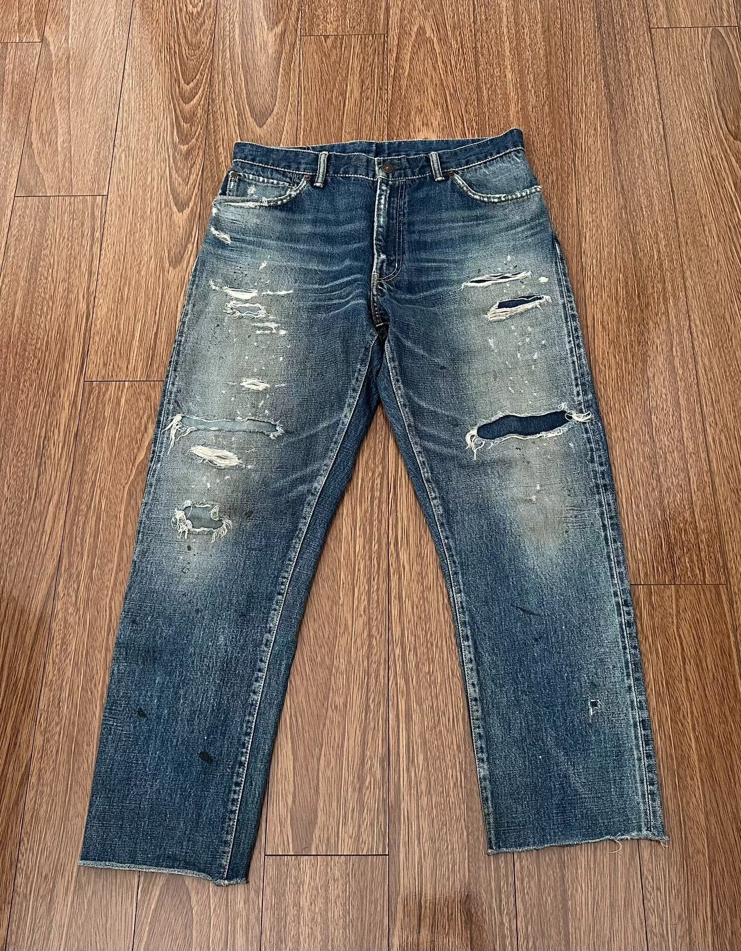 Visvim visvim journeyman tacked crash denim pants Size US 30 / EU 46 - 1 Thumbnail