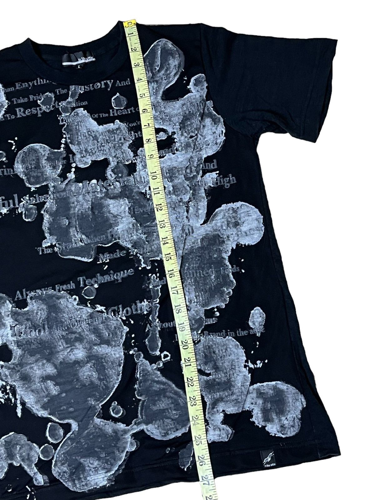 In The Attic SICK🔥IN THE ATTIC POEM DOUBLE LAYER FRONT TEE SHIRT Size US S / EU 44-46 / 1 - 11 Thumbnail