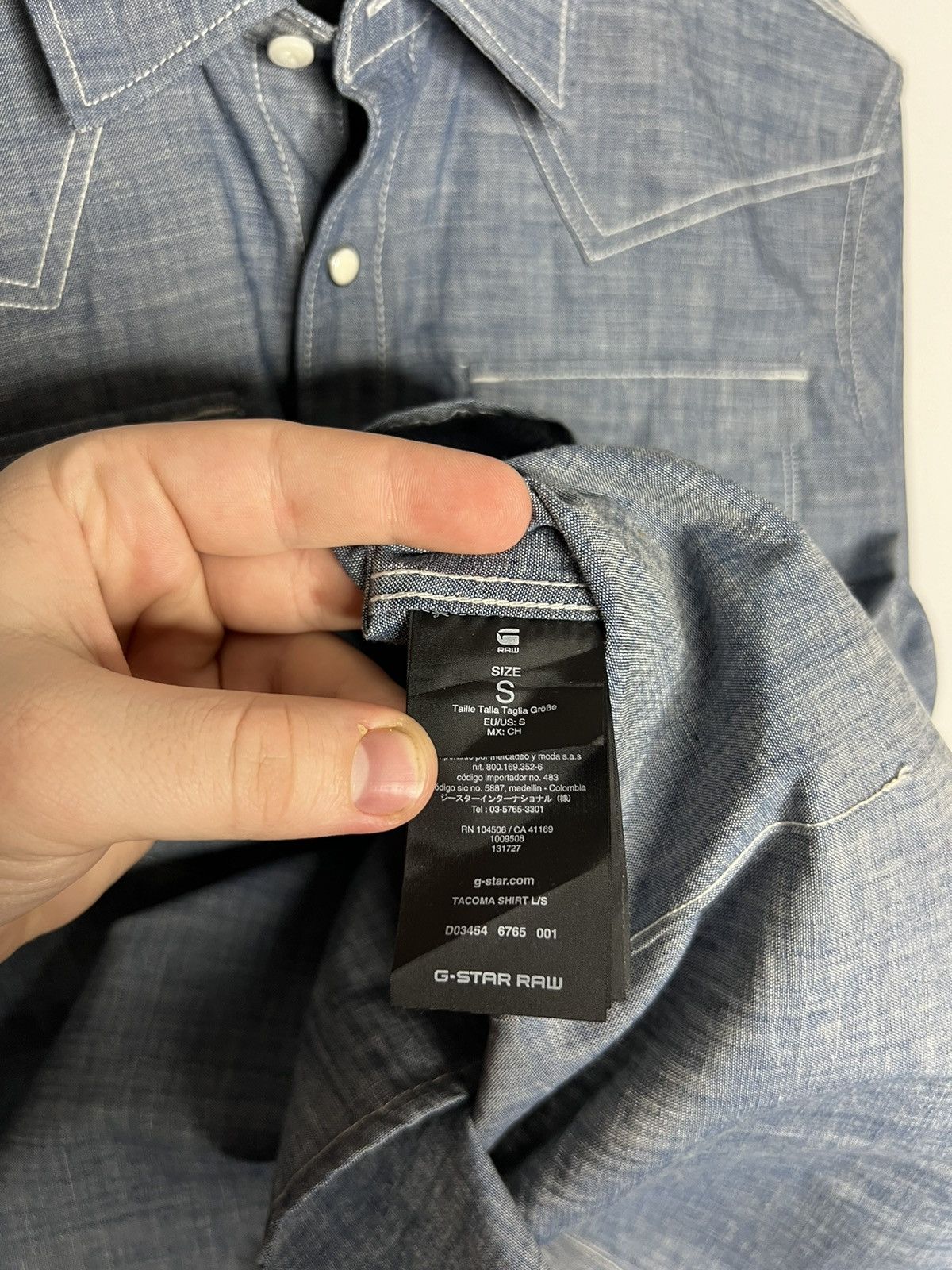 Designer × G-Star 🔥 G Star Raw Denim Long Sleeve Shirt Overshirt Button UP 🔥 Size US S / EU 44-46 / 1 - 9 Thumbnail