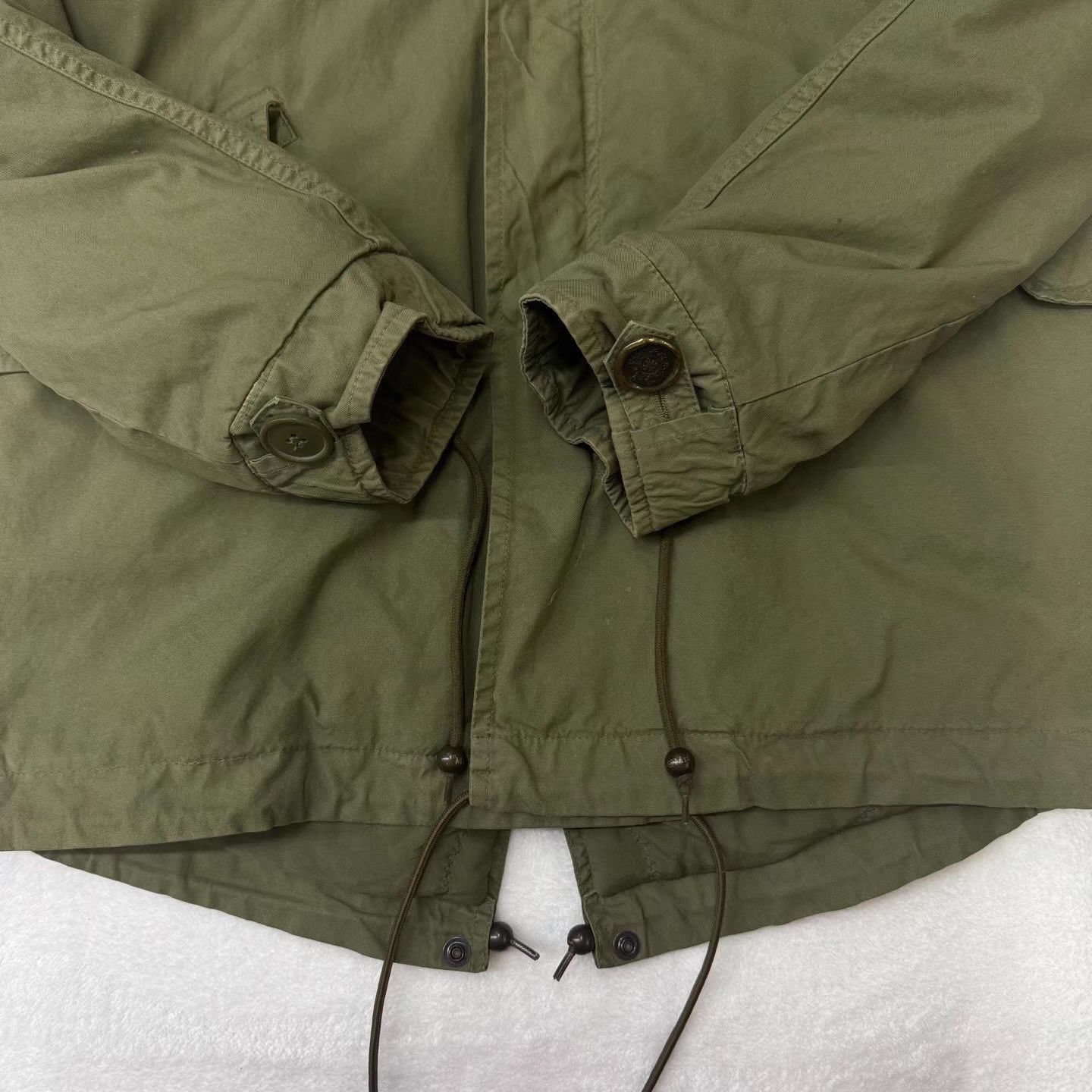 MR & MRS ITALY MR&MRS ITALY Olive Green Fur Coat Q10 Size US S / EU 44-46 / 1 - 2 Thumbnail