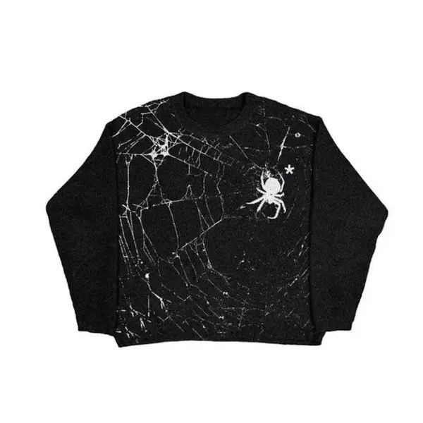 VIBE Y2K Goth Harajuku Spider Web Print Pattern Long Size US M / EU 48-50 / 2 - 1 Thumbnail