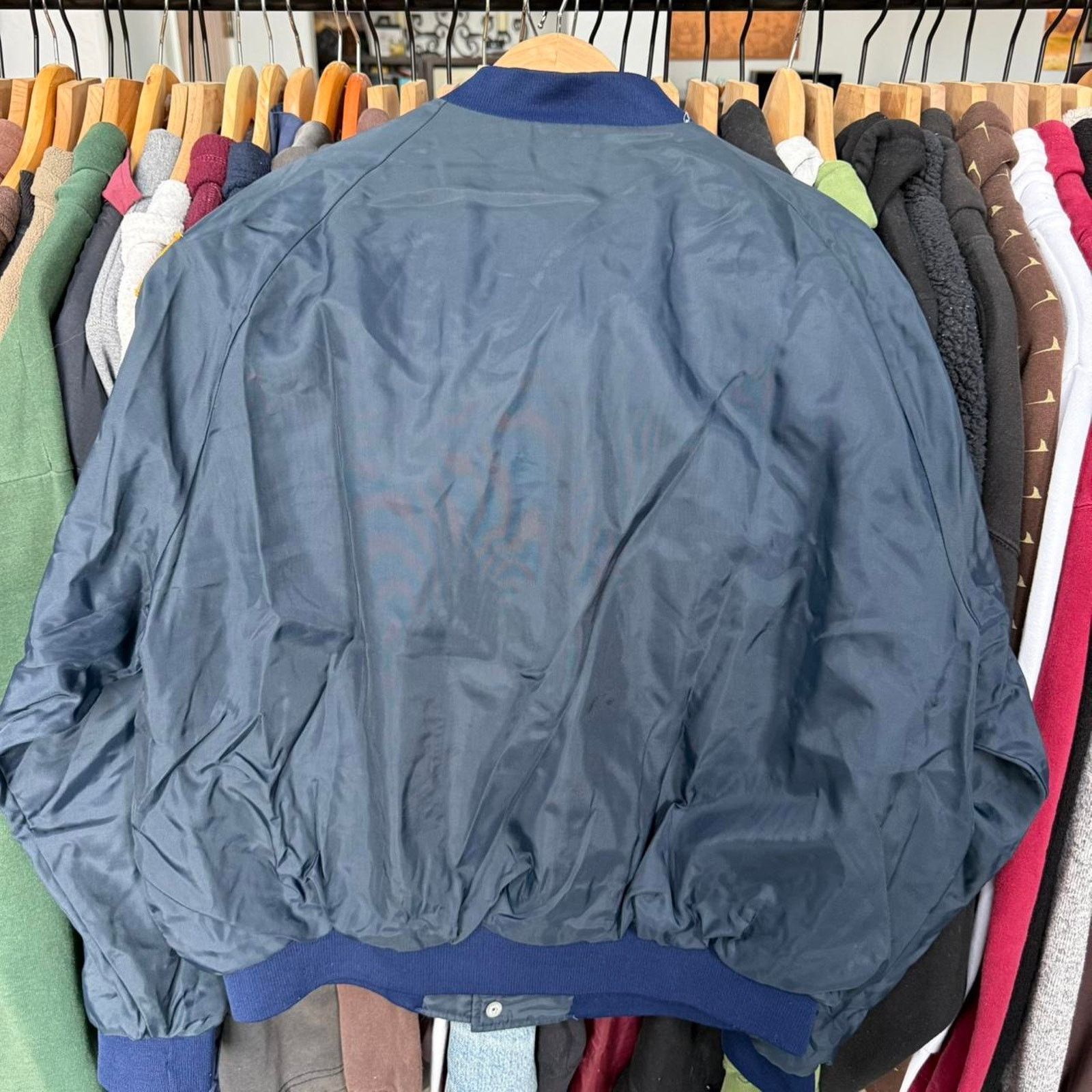 Other Vintage Redwood Transport Satin-like Bomber Jacket Blue Size US XL / EU 56 / 4 - 6 Thumbnail
