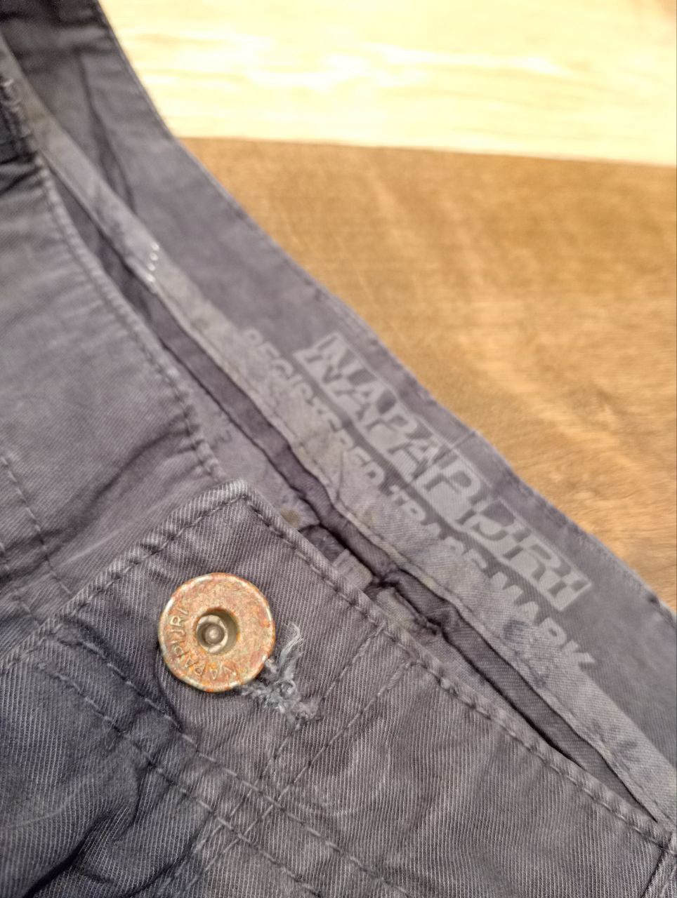 Napapijri NAPAPIJRI FADED BLUE CARGO PANTS Size US 34 / EU 50 - 6 Thumbnail