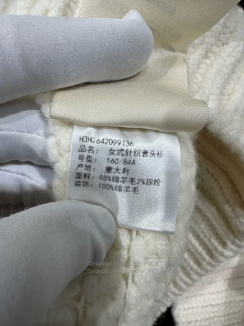 Hermes Hermes White knitwear Size XS / US 0-2 / IT 36-38 - 7 Thumbnail
