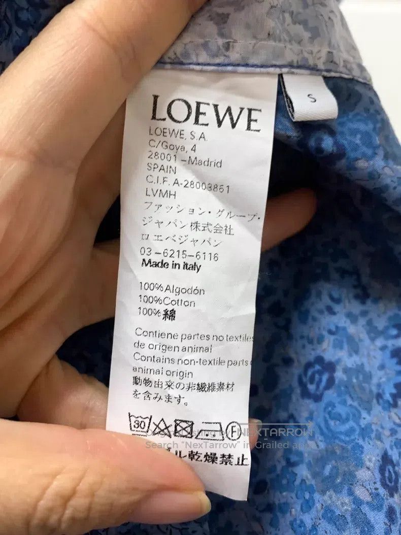 Loewe Loewe Patchwork irregular collar shirt, size S Size S / US 4 / IT 40 - 5 Thumbnail