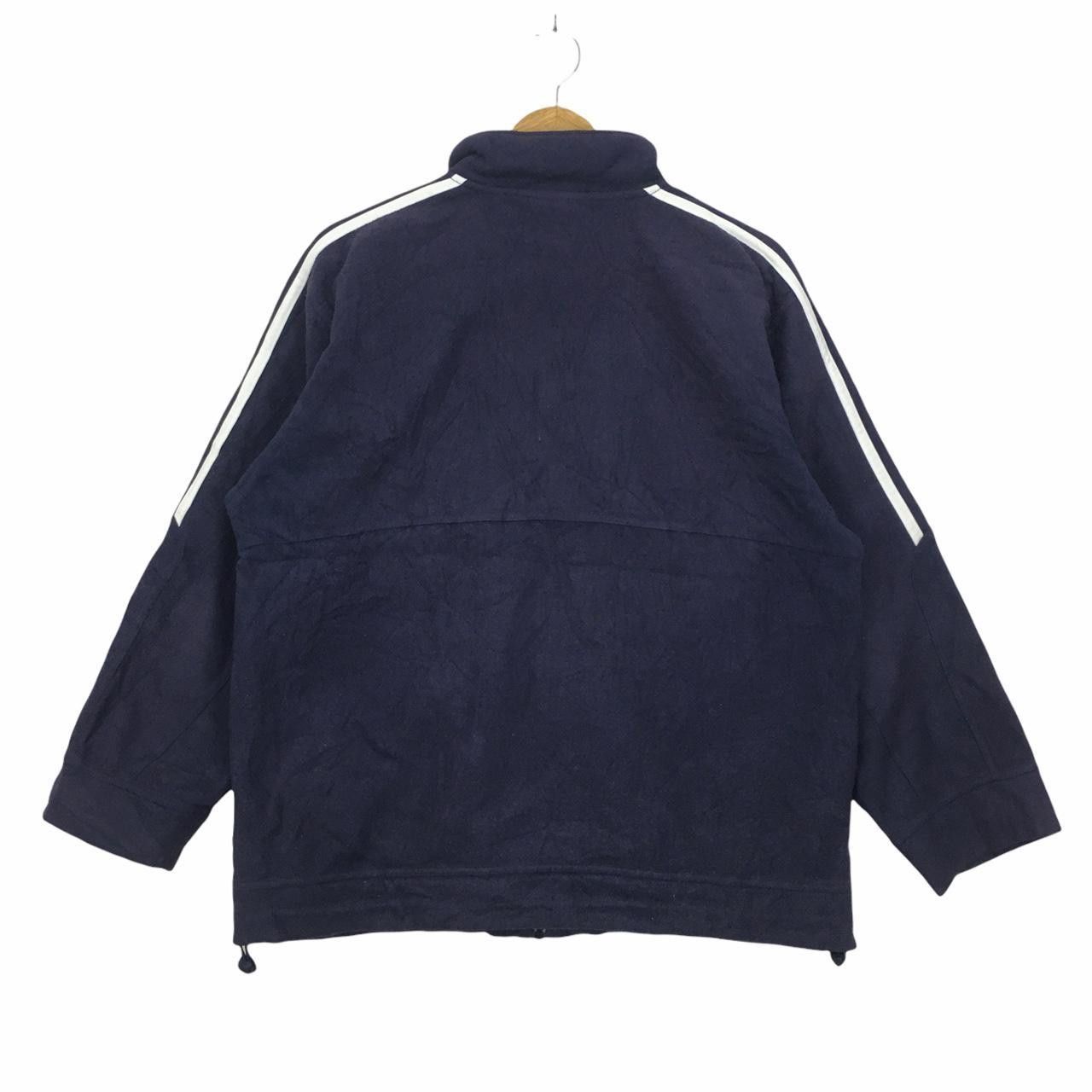 Adidas ADIDAS 3 Stripes Zip Up Fleece Sweater Streetwear Size US L / EU 52-54 / 3 - 3 Thumbnail