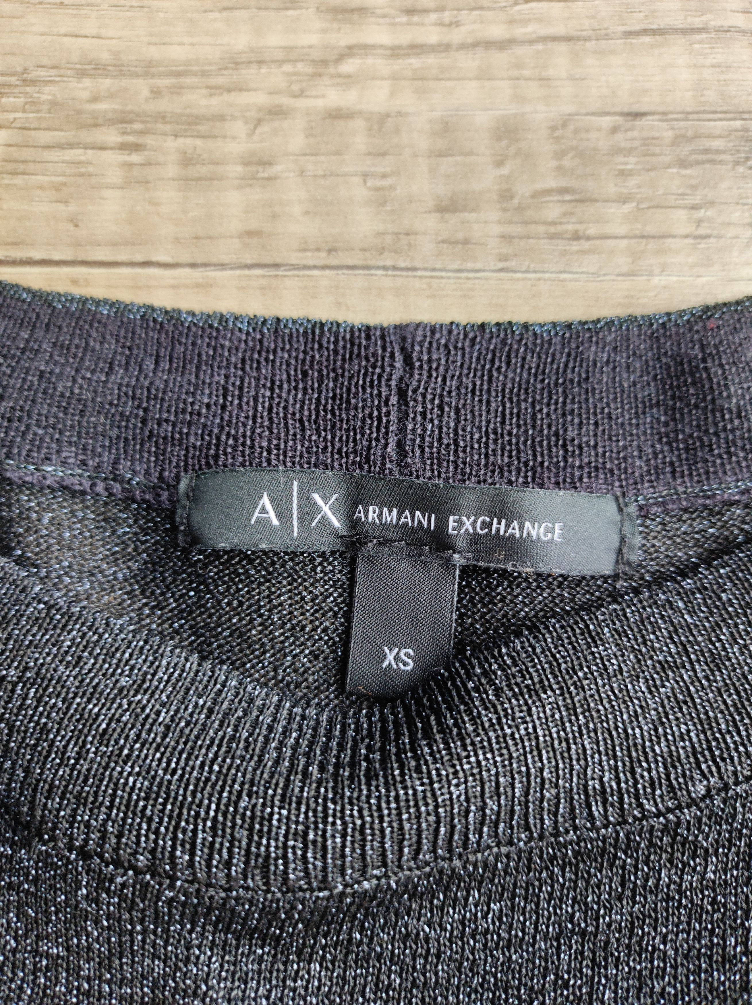 Armani × Armani Exchange Armani Exchange Women's Wool Blend Glitter Sweater,XS Size XS / US 0-2 / IT 36-38 - 9 Thumbnail