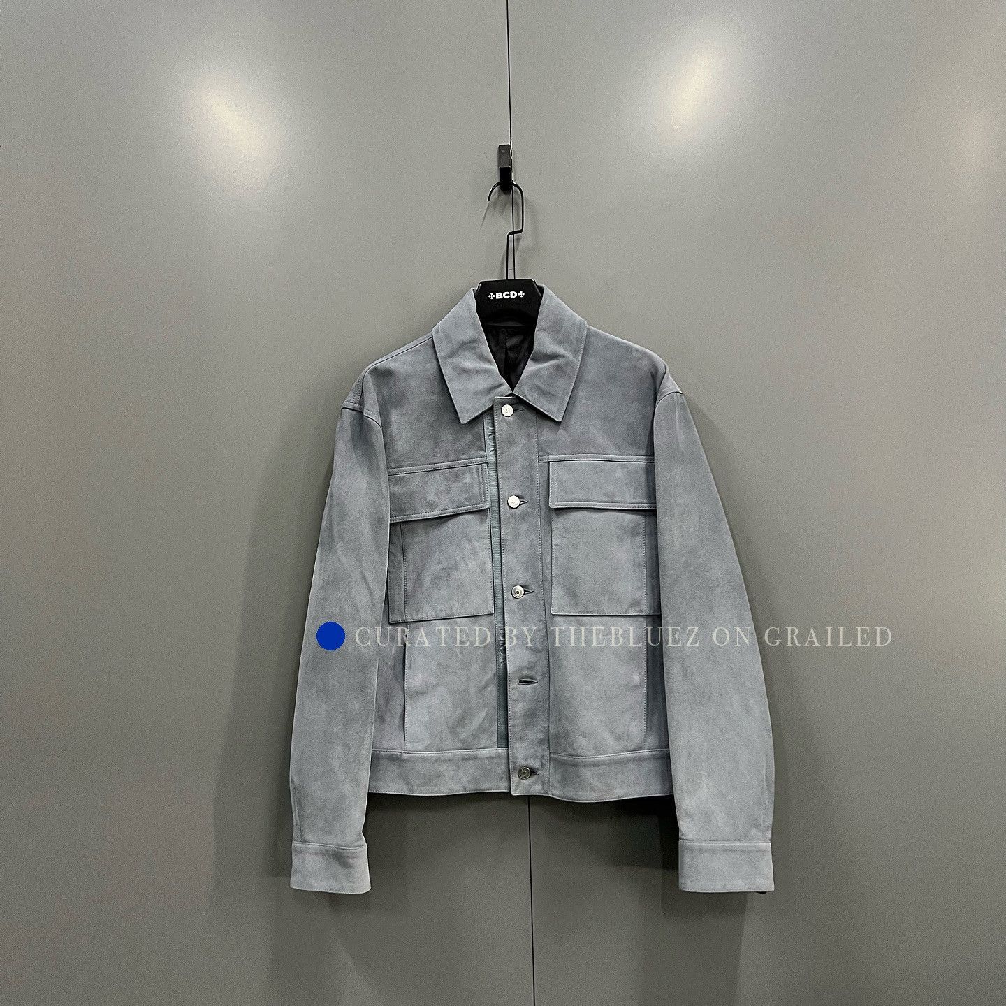 Dior Stylish Suede Leather Jacket in Blue Size US M / EU 48-50 / 2 - 1 Thumbnail