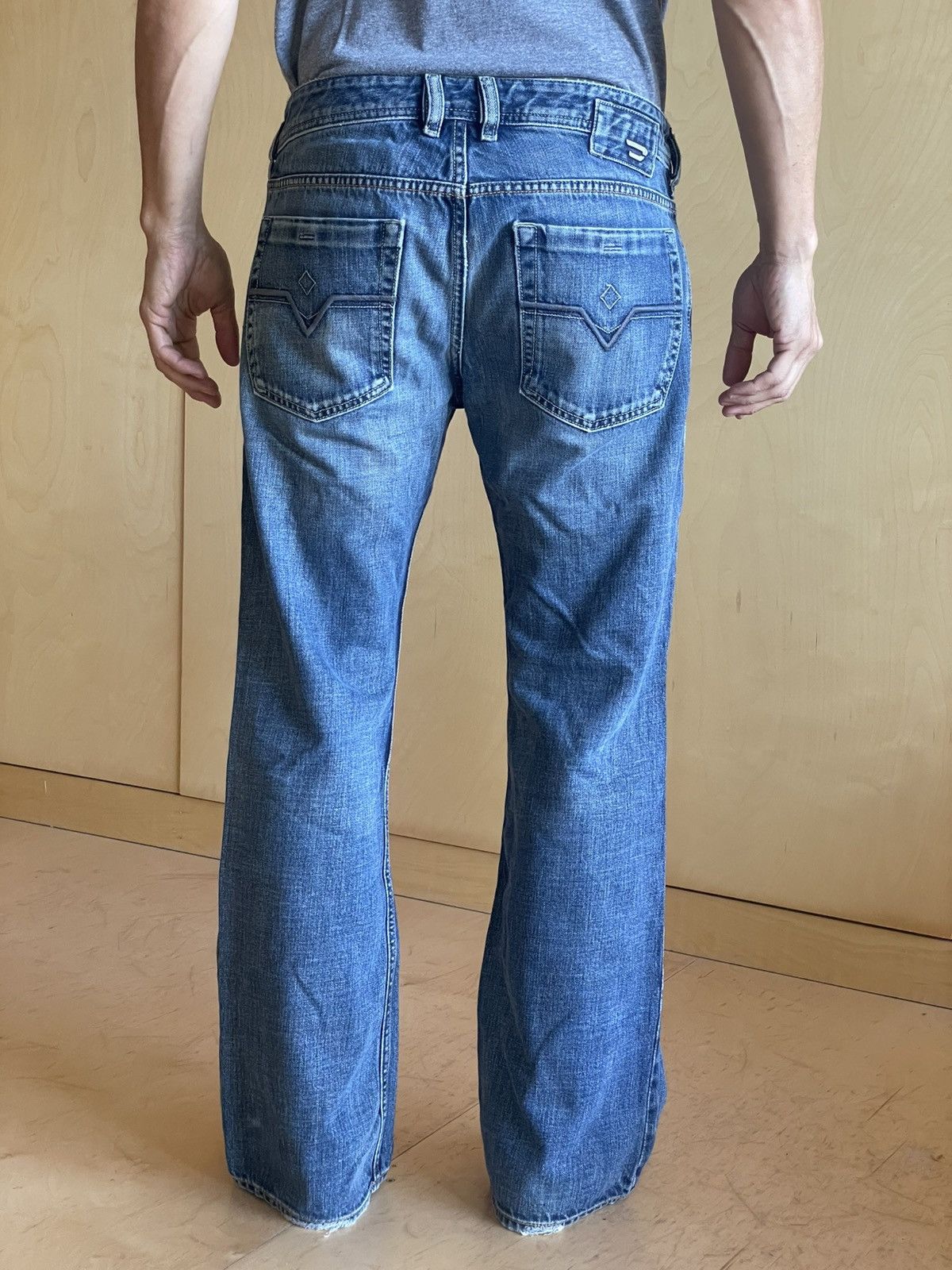 Diesel Y2K Diesel Zathan Jeans Size US 33 - 2 Thumbnail