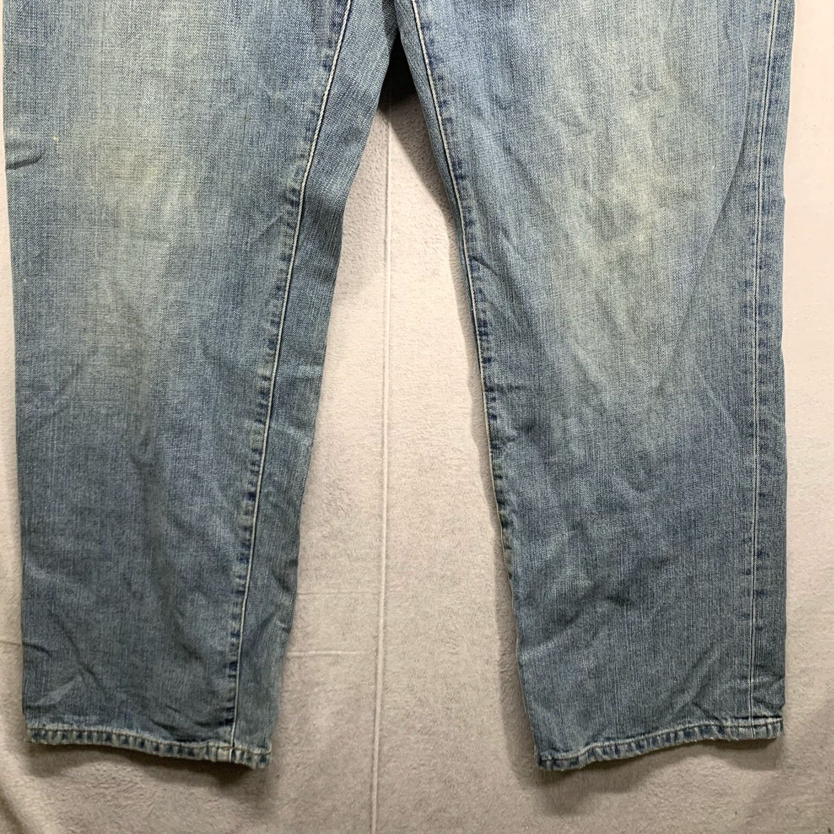 Eddie Bauer VINTAGE Eddie Bauer Wide Leg Jeans 36x32 Relaxed Fit Blue Denim Stone Wash Retro Grunge Mens Size US 36 / EU 52 - 5 Thumbnail