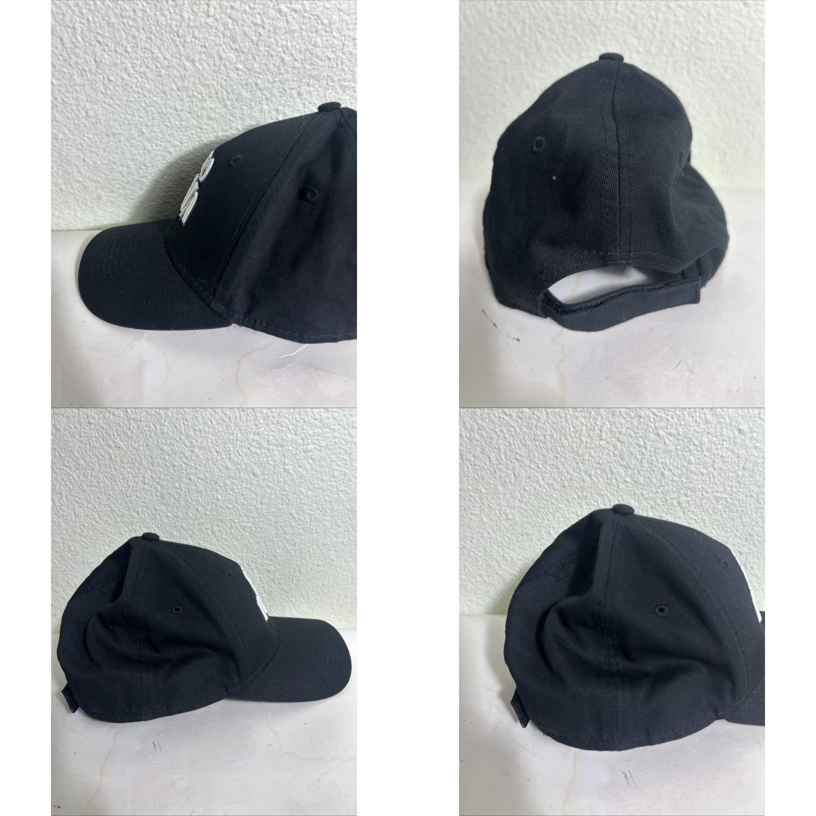 New Era New Era Strapback Hat Peso Pluma Black White Embroidery Adjustable Baseball Cap Men One Size Black Size ONE SIZE - 8 Thumbnail