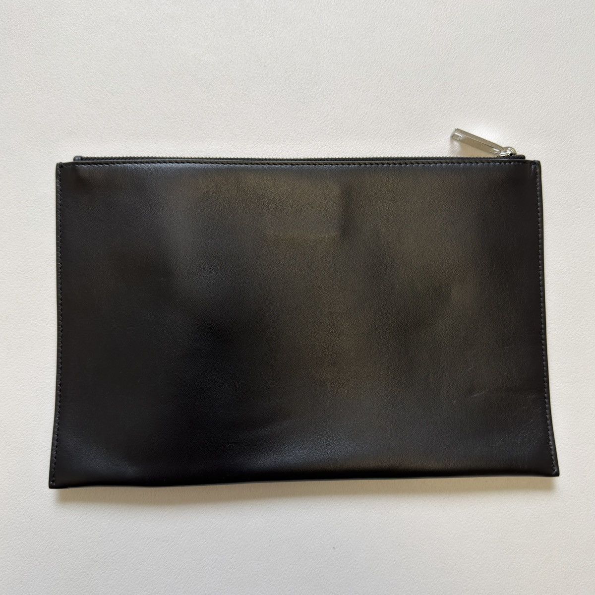 Dior A/W 22 Black Leather Show Invite Pouch Size ONE SIZE - 6 Thumbnail