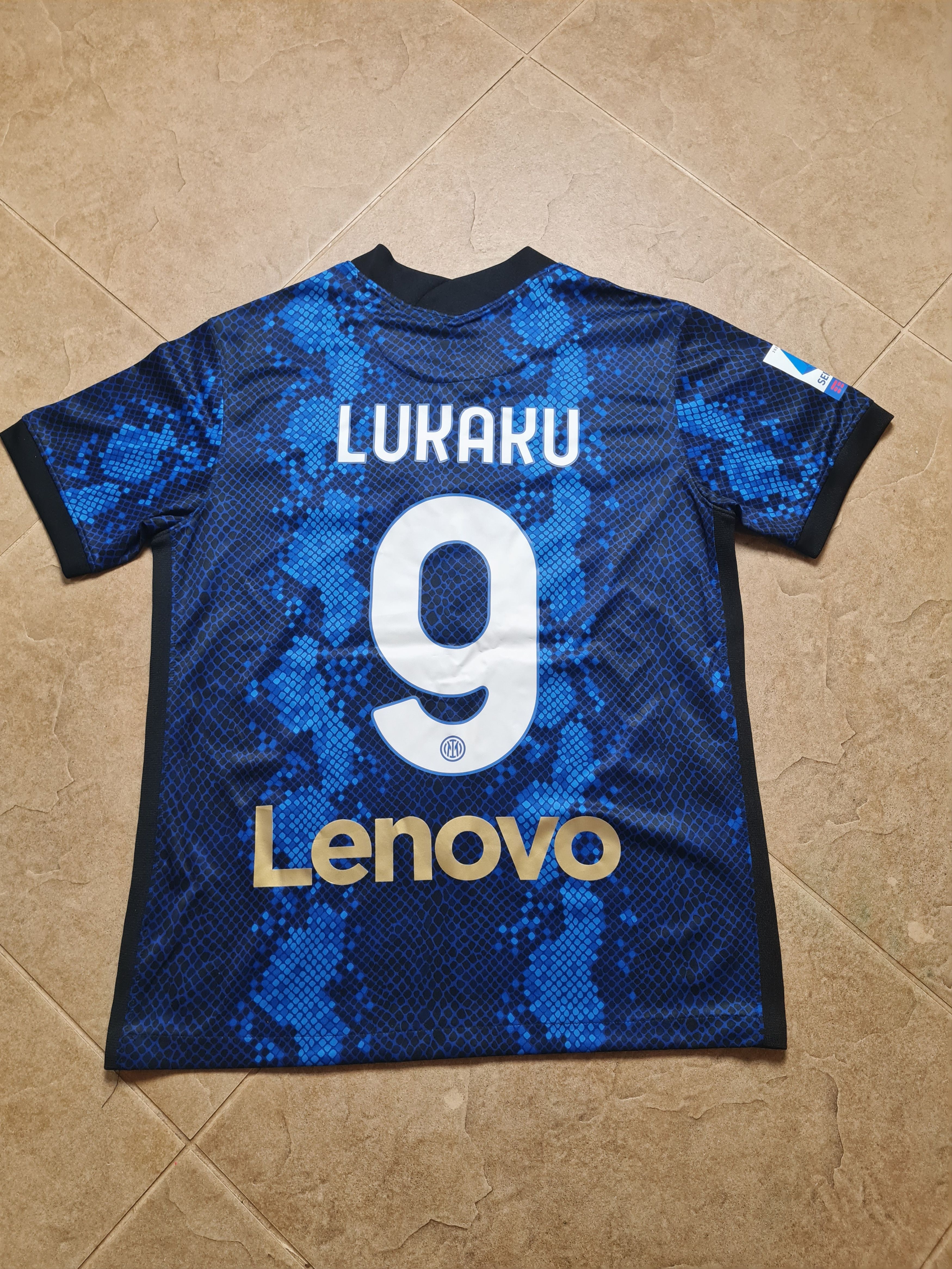 Nike Inter Milan FC Nike #9 LUKAKU 2021-22 Home Kit Soccer Shirt Size US S / EU 44-46 / 1 - 20 Thumbnail