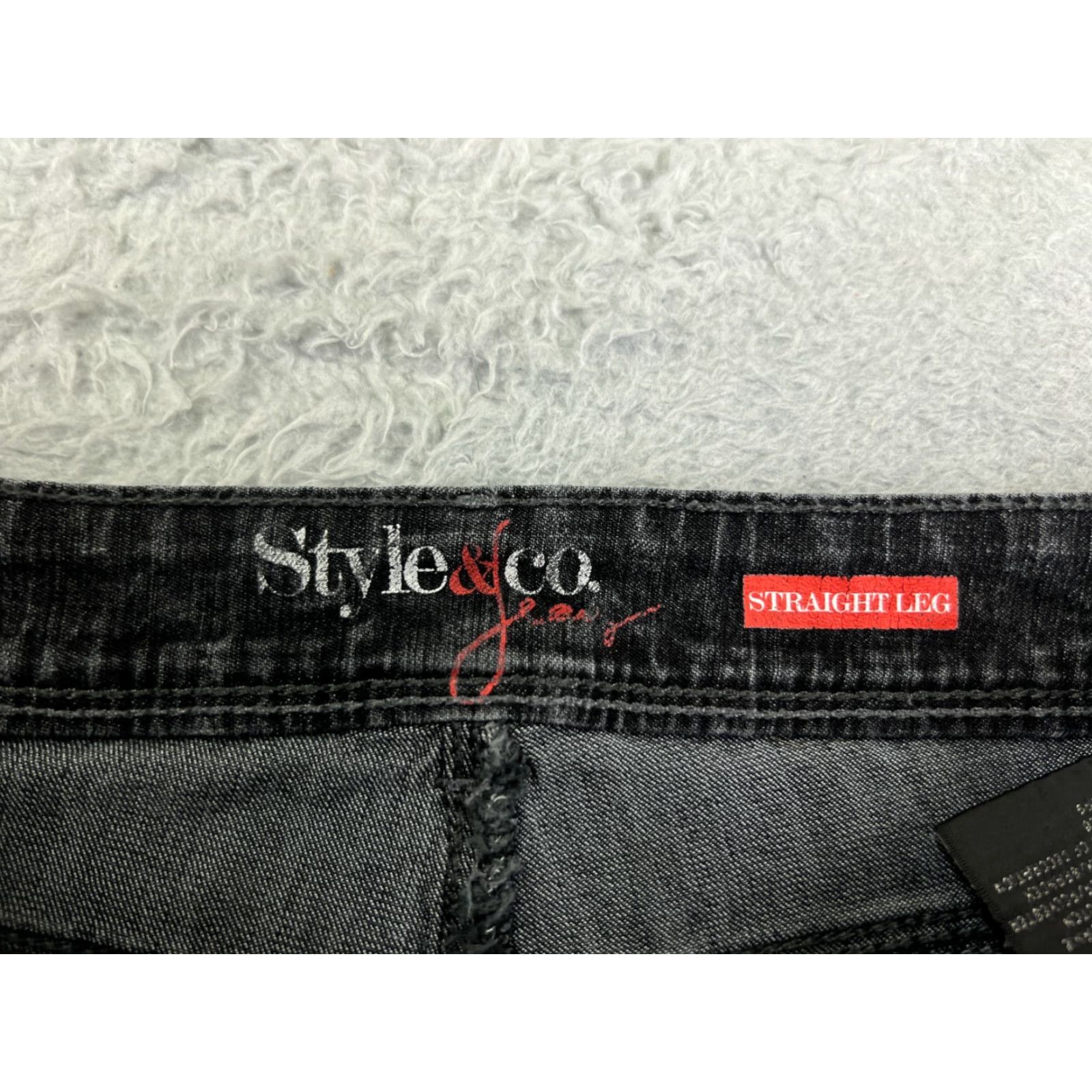 Vintage Style&co. Jeans Women’s Pants Black Cotton Blend Denim Straight Leg 26x29 Regular 4 Vintage? No Size 27" / US 4 / IT 40 - 6 Thumbnail