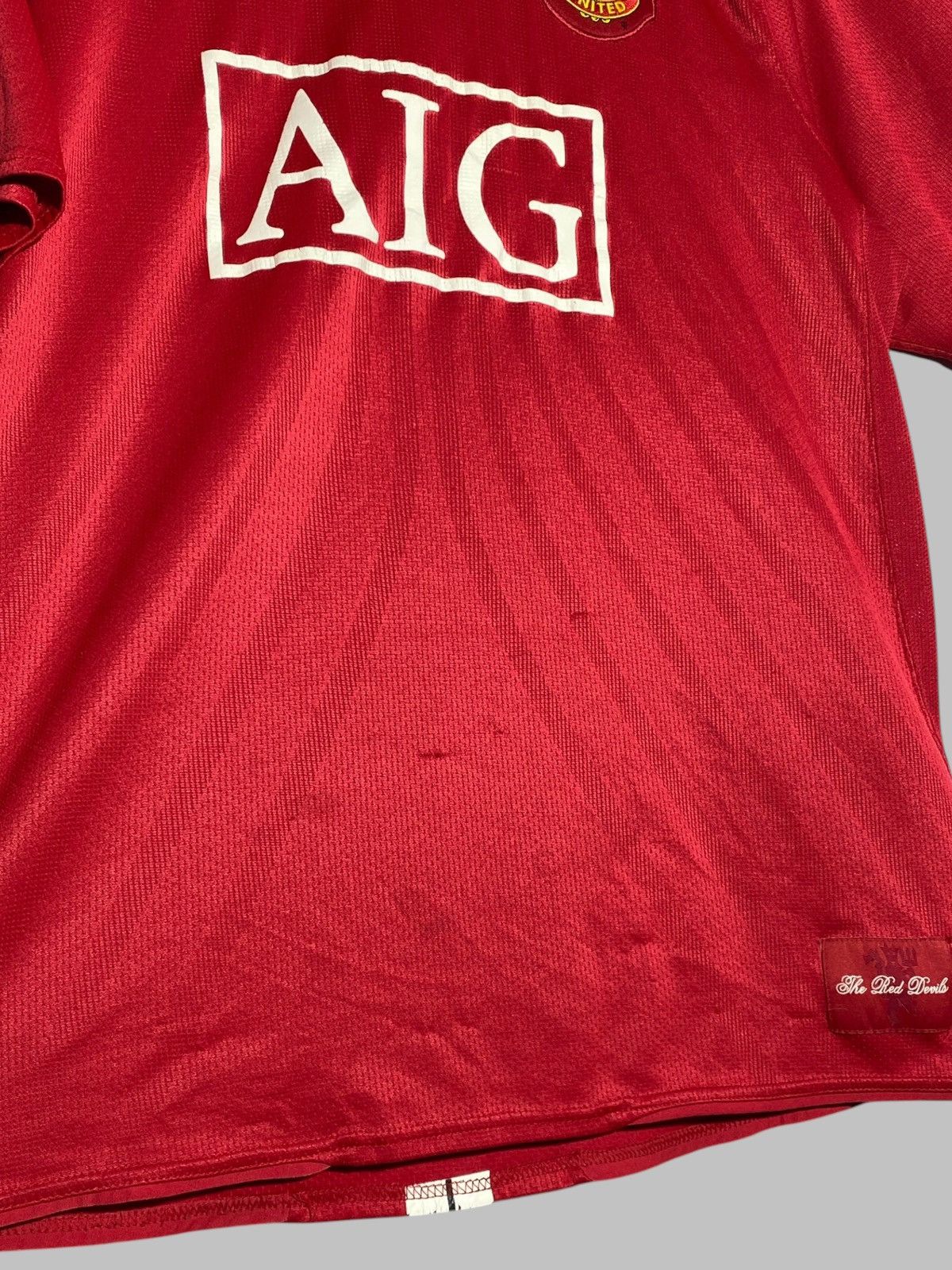 Nike Nike Manchester United 2007-09 Home Football Shirt Size US XXL / EU 58 / 5 - 4 Thumbnail