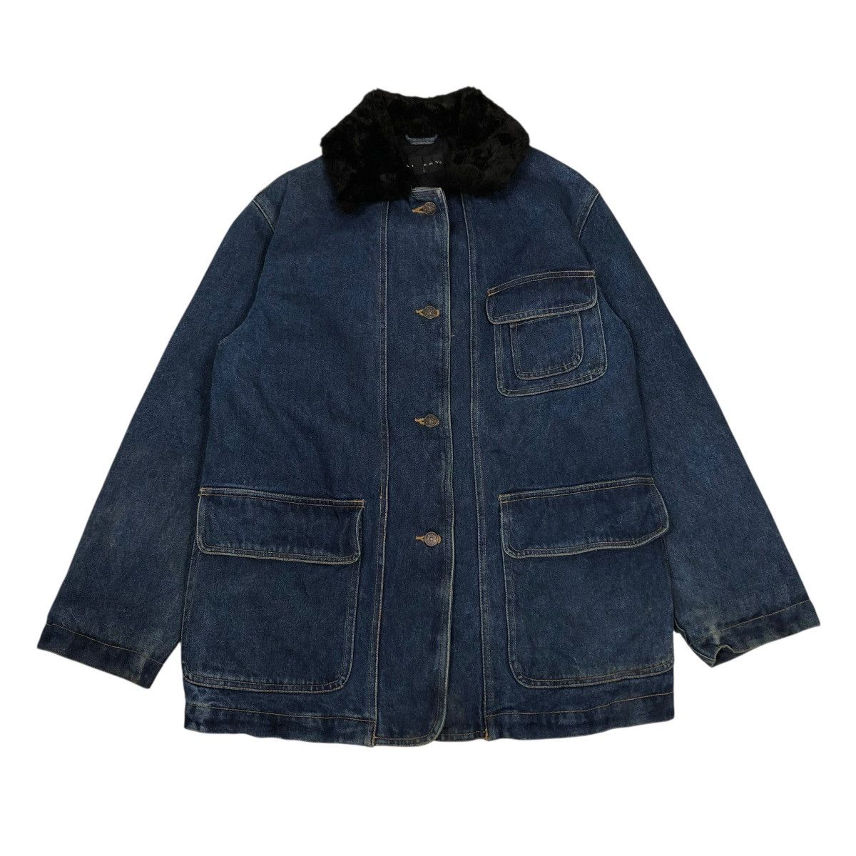 Vintage 🔥VINTAGE CHORE DENIM JACKET GALLERY BLANKET ISSEY MIYAKE Size US S / EU 44-46 / 1 - 1 Thumbnail