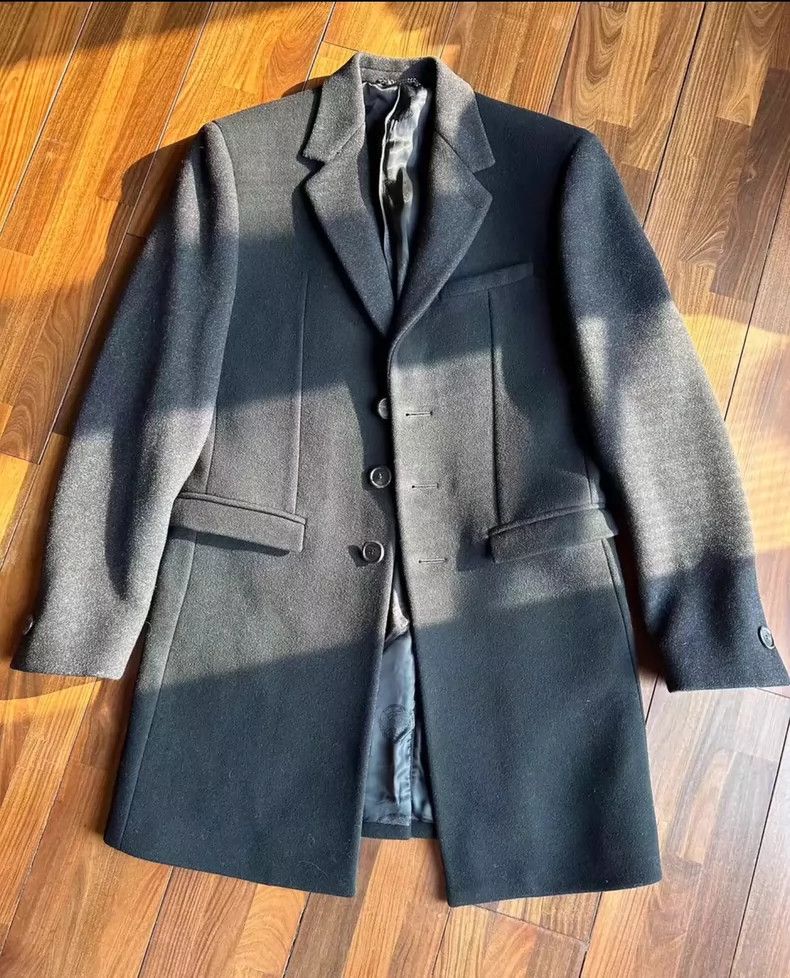 Versace Versace Wool Cashmere Blend Long Coat - dmc Size US L / EU 52-54 / 3 - 1 Thumbnail