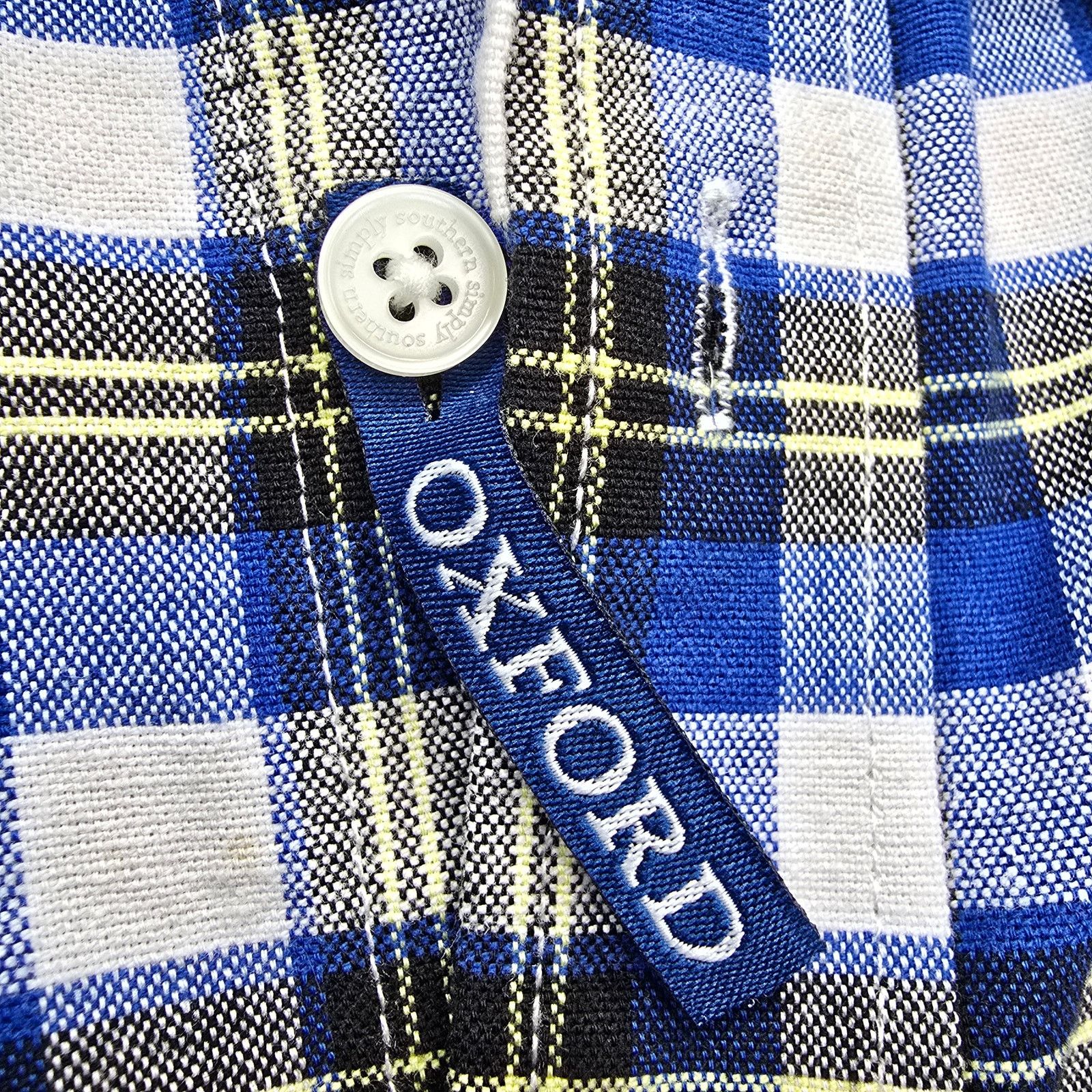 Other NEW Simply Southern Oxford Shirt XL Plaid Button down XL Size US XL / EU 56 / 4 - 3 Thumbnail