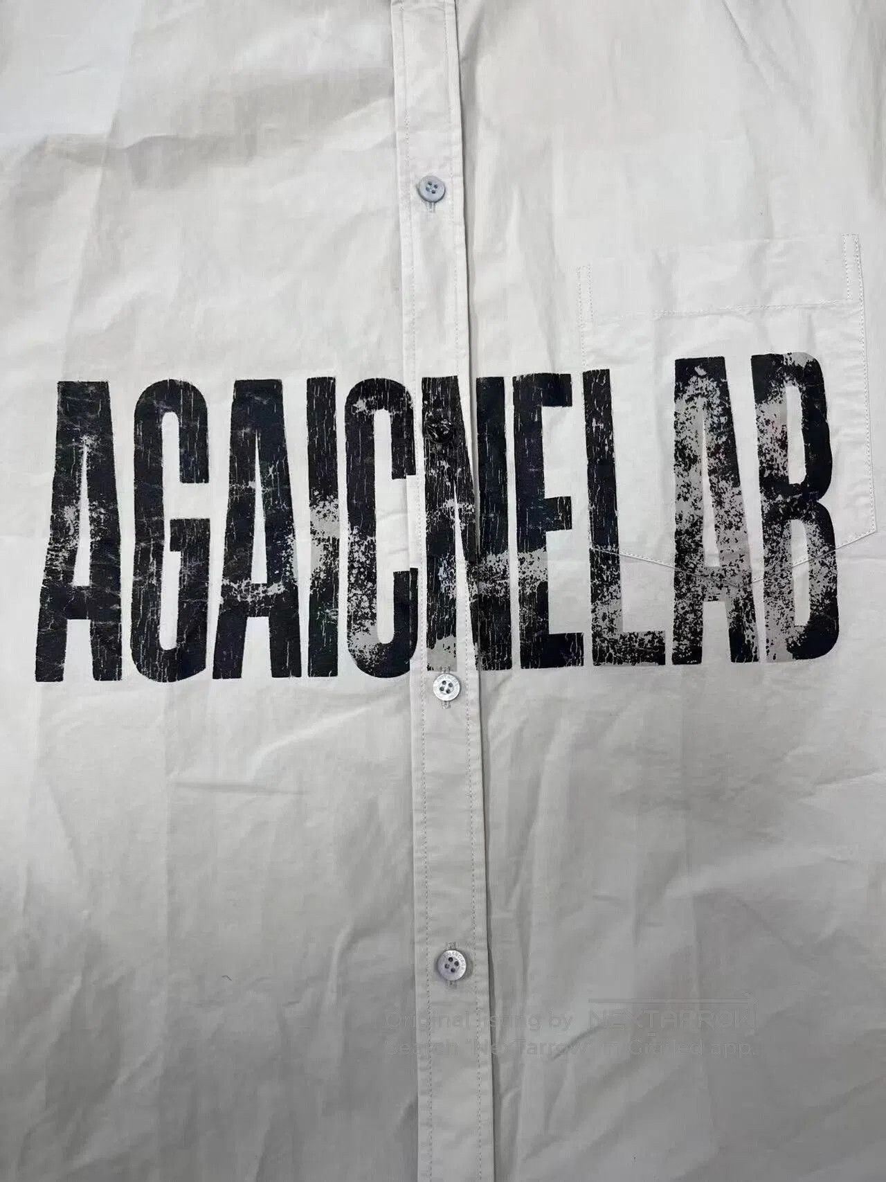 Balenciaga balenciaga logo print short sleeve shirt. Size US M / EU 48-50 / 2 - 3 Thumbnail