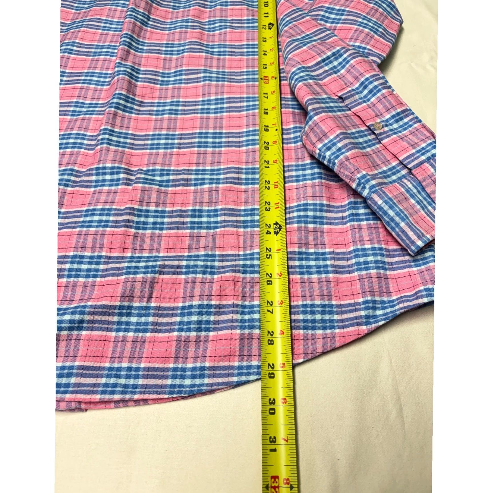 Vineyard Vines Vineyard Vines Slim Fit Shirt Mens Large Plaid Button-Down Long Sleeve Whale Logo Cotton Blend Spandex Size US L / EU 52-54 / 3 - 6 Thumbnail