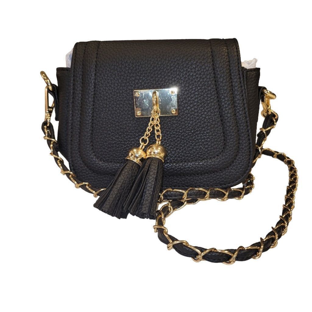 Giani Bernini Giani Bernini Mini Faux-Leather Crossbody Black Bag Women's Size ONE SIZE - 1 Thumbnail