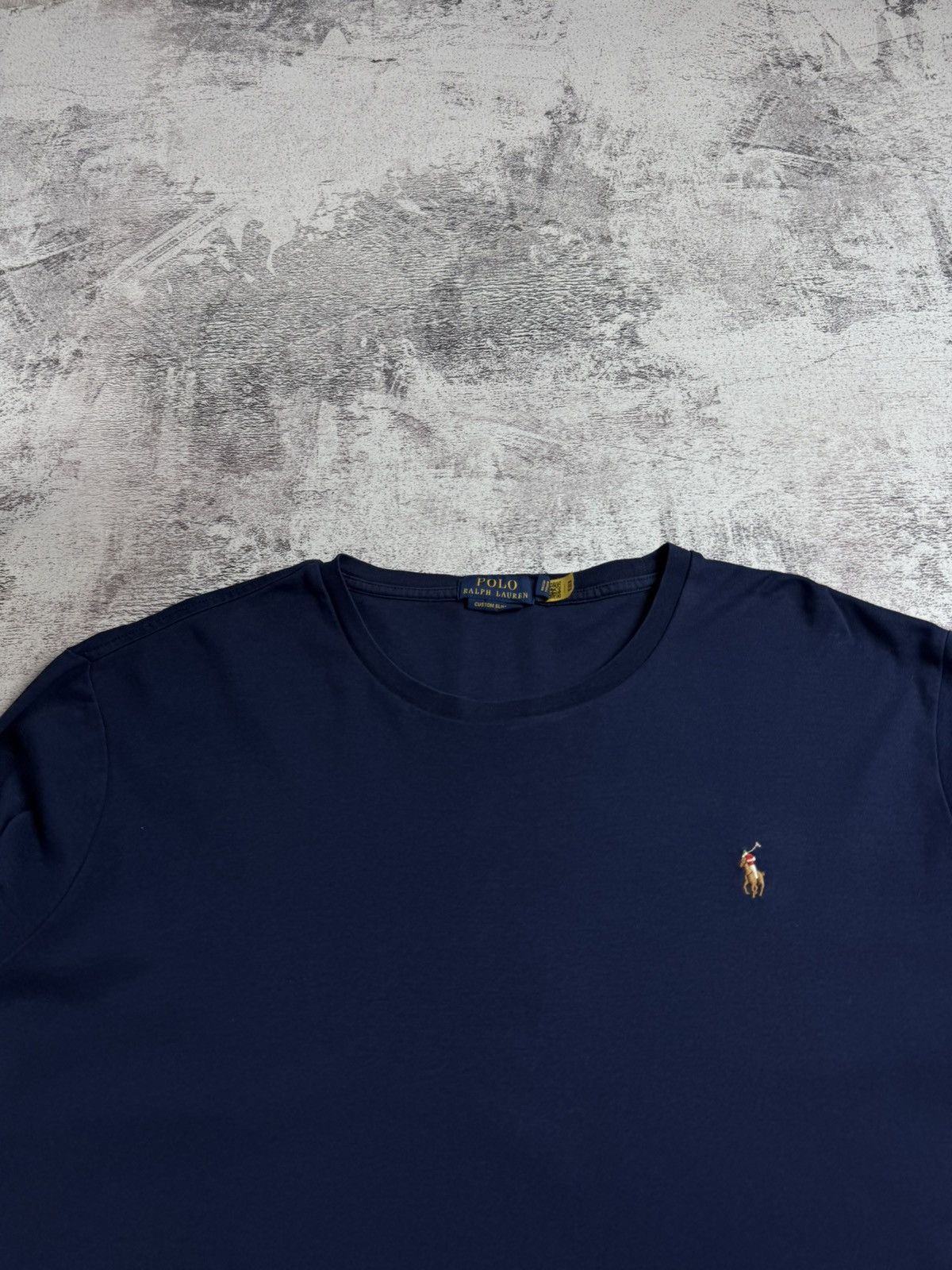 Polo Ralph Lauren Polo Ralph Lauren XXL Cotton Slim Fit Crew Neck Long-Sleeve Blue T Shirt Jersey Size US XXL / EU 58 / 5 - 6 Thumbnail
