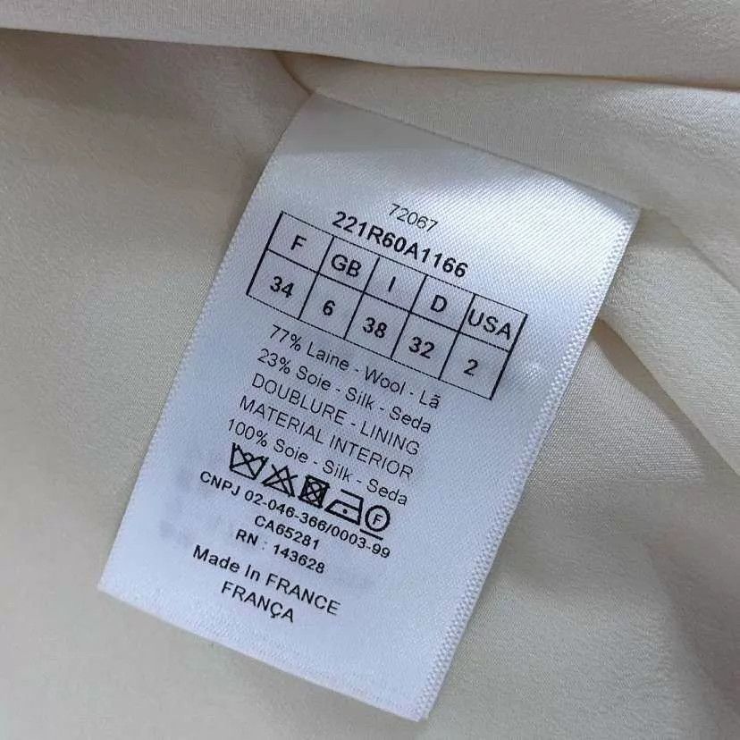 Dior Dior Beige Tailored Waisted Short-Sleeve Dress Women's 34 Size XS / US 0-2 / IT 36-38 - 4 Thumbnail
