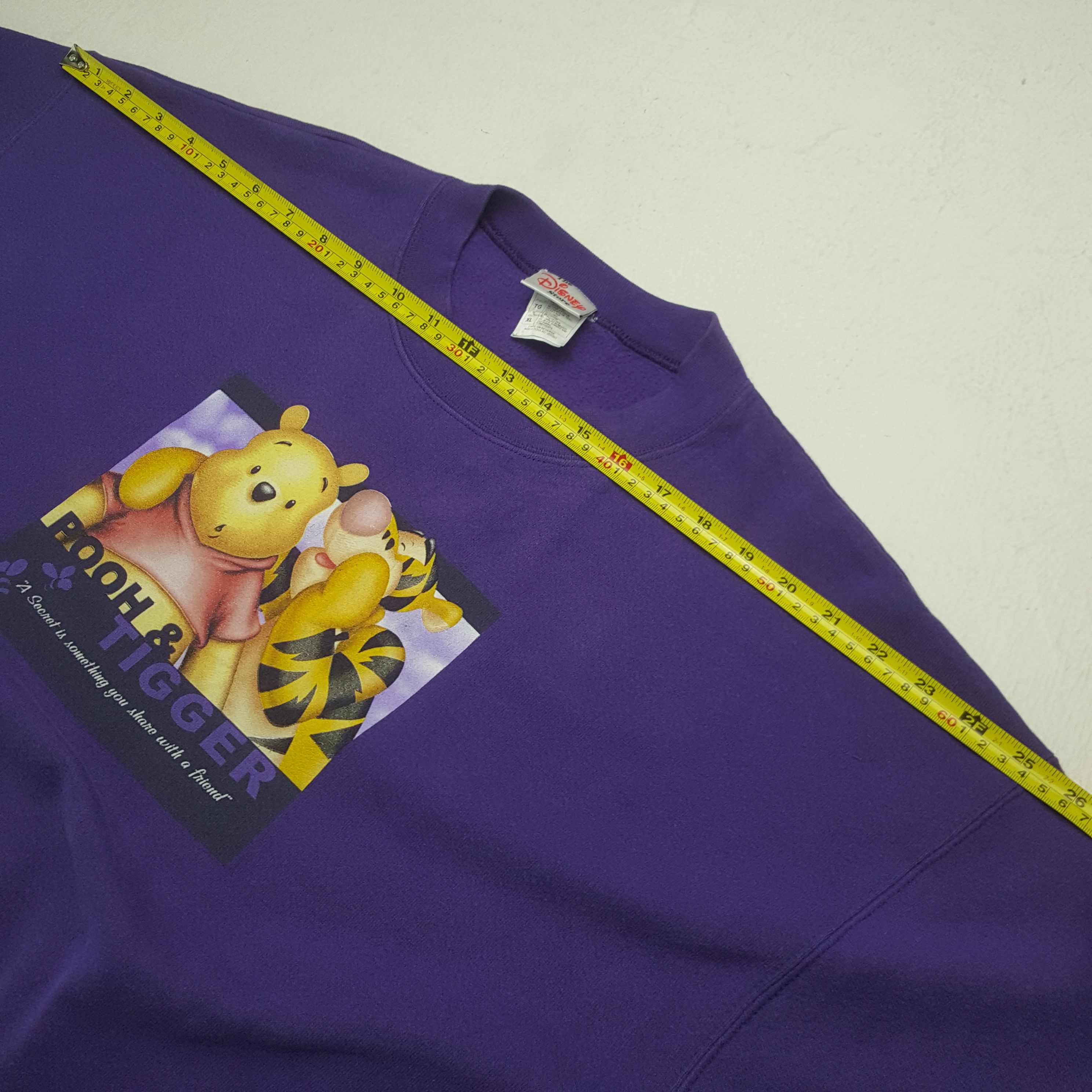 Disney Vintage Pooh & Tiger Disney Sweatshirt Size US L / EU 52-54 / 3 - 6 Thumbnail
