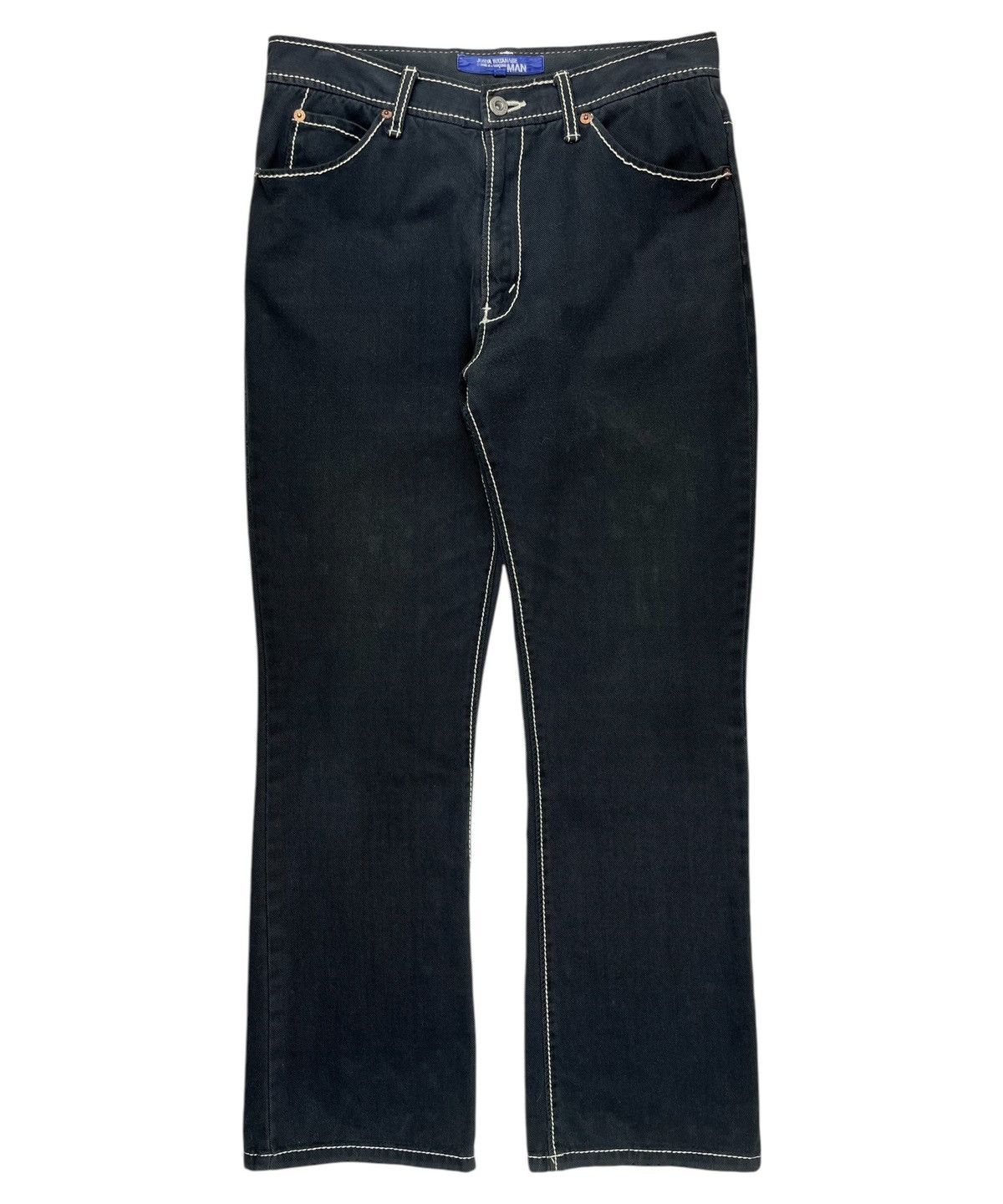 Junya Watanabe Junya Watanabe Bootcut Faded Contrast Stitch Pants Size US 30 / EU 46 - 1 Thumbnail