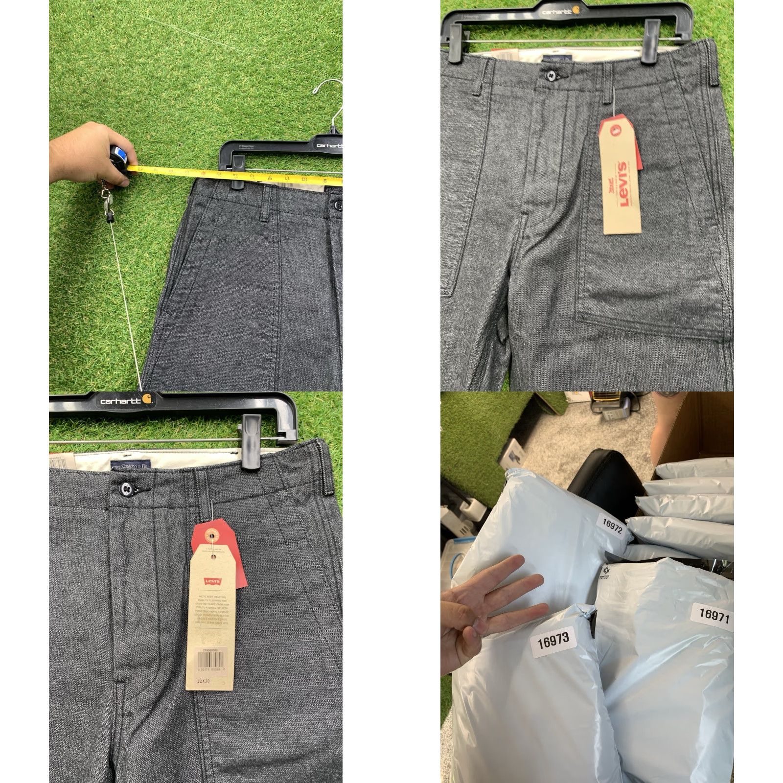 Levi's VINTAGE Levis True Utility Pants Mens 32x30 Dad Military Straight Adjustable Waist NWT Size US 32 / EU 48 - 8 Thumbnail