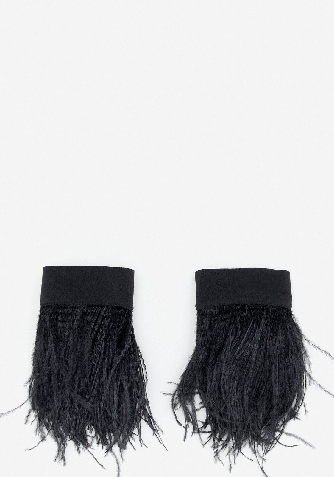 Ann Demeulemeester Ann Demeulemeester Black Silk Sleeves Size ONE SIZE - 1 Thumbnail