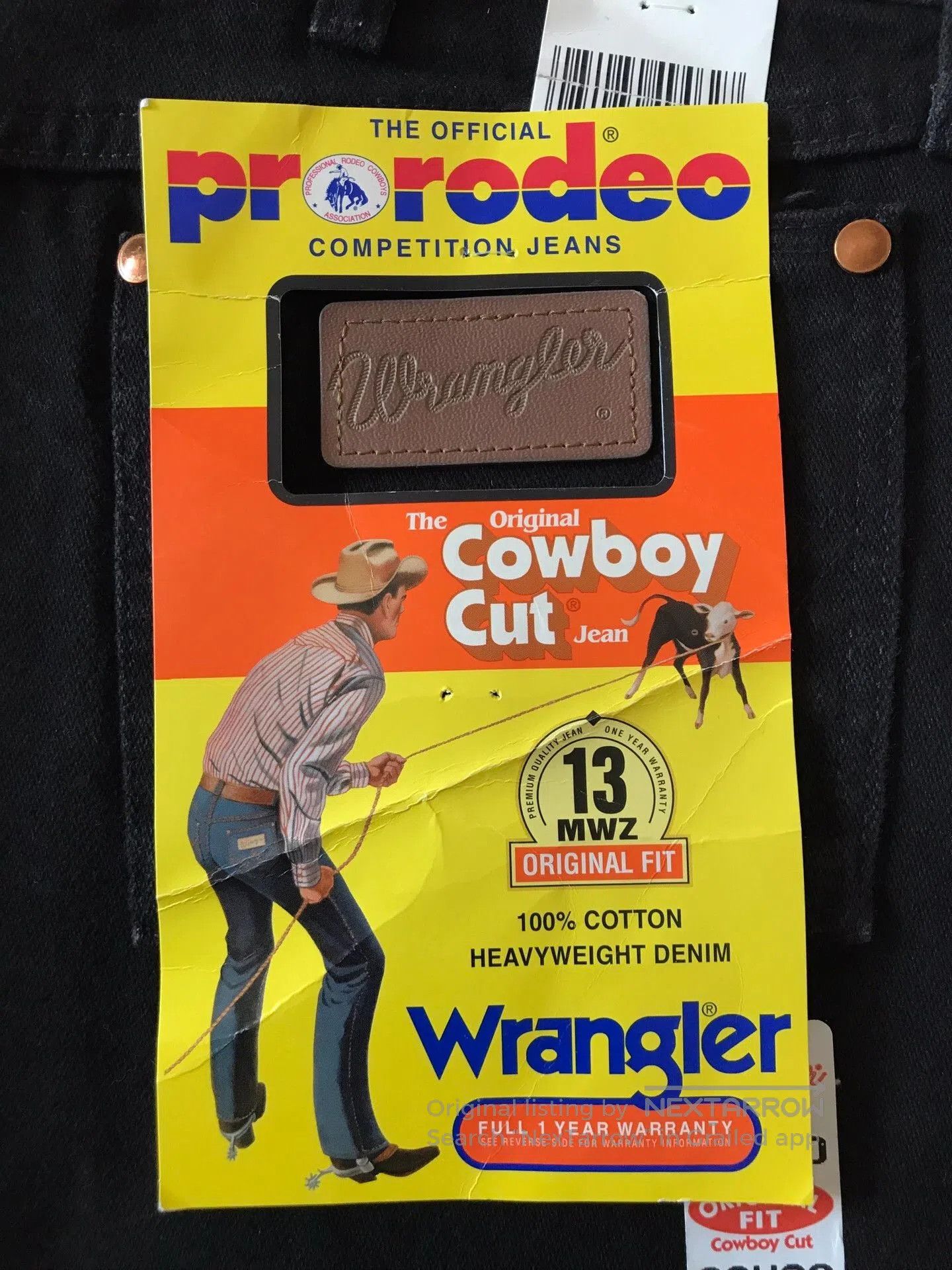 Wrangler Wrangler 13MWZ USA Jeans W36L30. Size US 36 / EU 52 - 7 Thumbnail