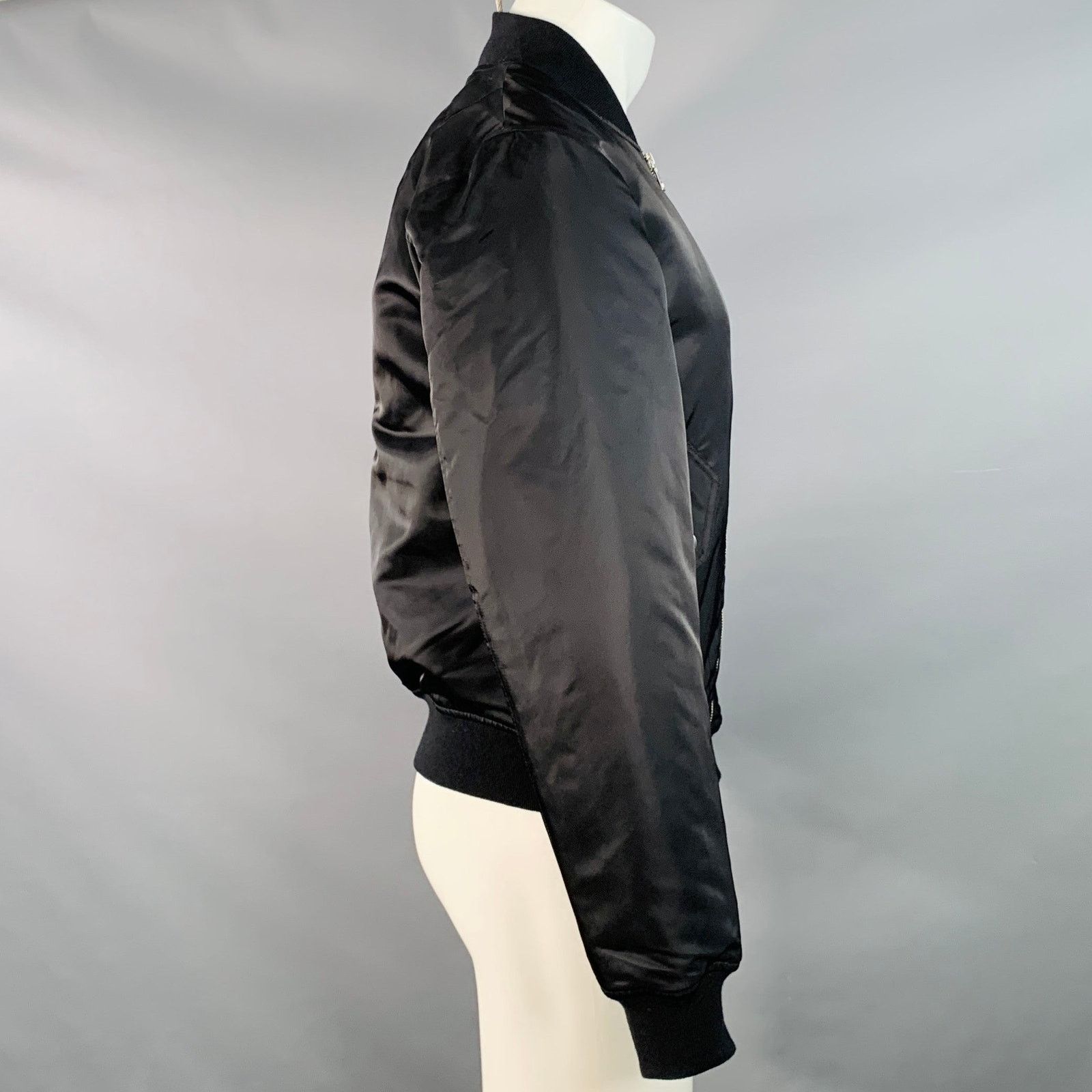 John Elliott JOHN ELLIOTT Bogota II Black Nylon Zip Up Bomber Jacket Size US S / EU 44-46 / 1 - 2 Thumbnail