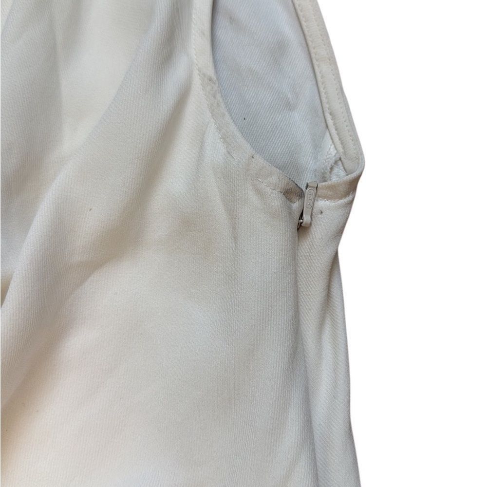 Sportmax Sportsmax Sleeveless Deconstructed Drape Blouse Cream Small Size S / US 4 / IT 40 - 4 Thumbnail