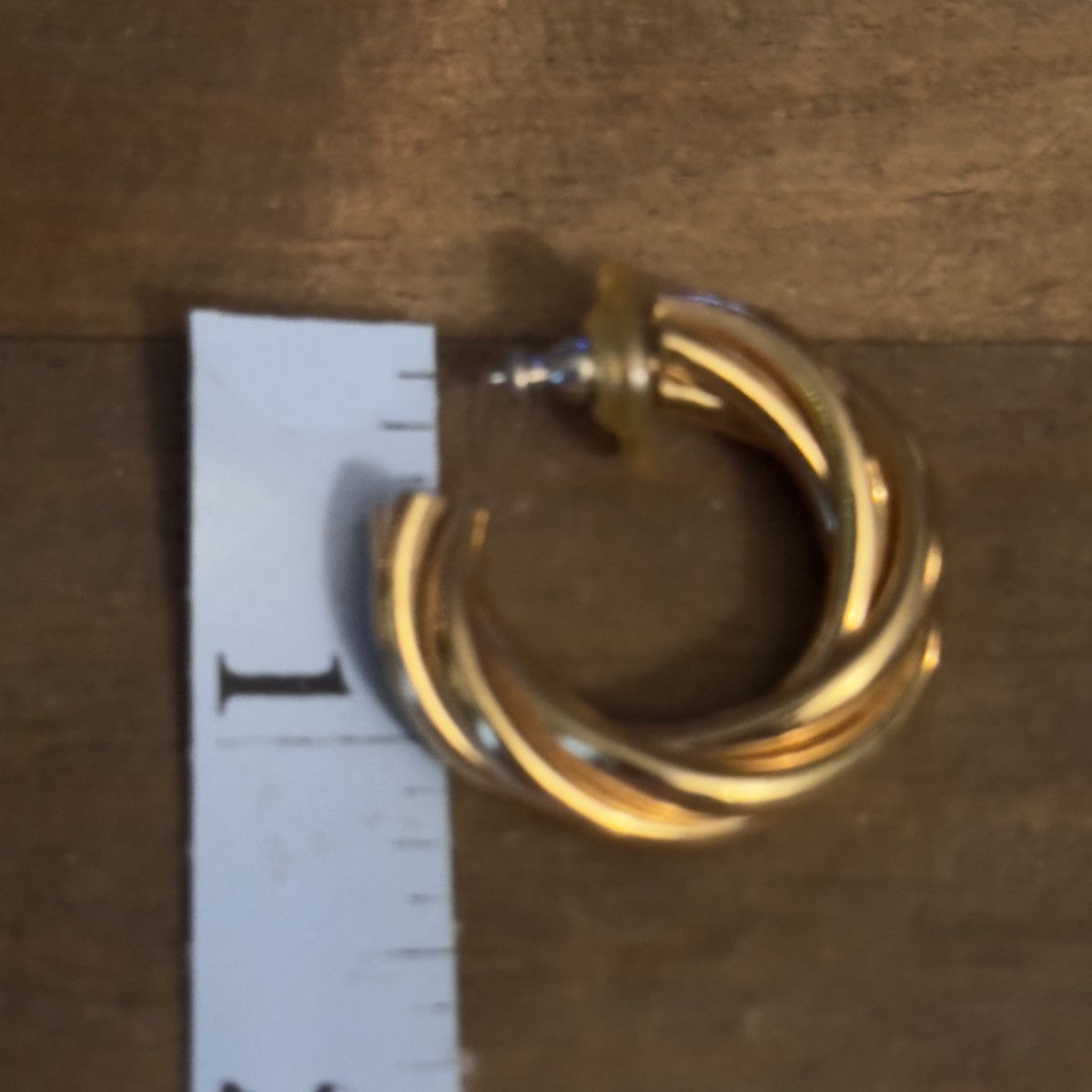 Other Chunky gold tone twisted hoop earrings Size ONE SIZE - 5 Thumbnail
