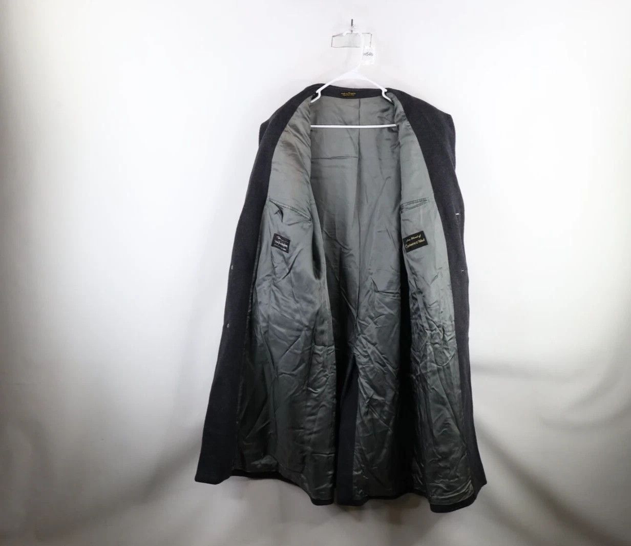 Diane von Furstenberg × Vintage Vintage 90s Egon Von Furstenberg Cashmere Wool Overcoat Gray Size US XL / EU 56 / 4 - 6 Thumbnail