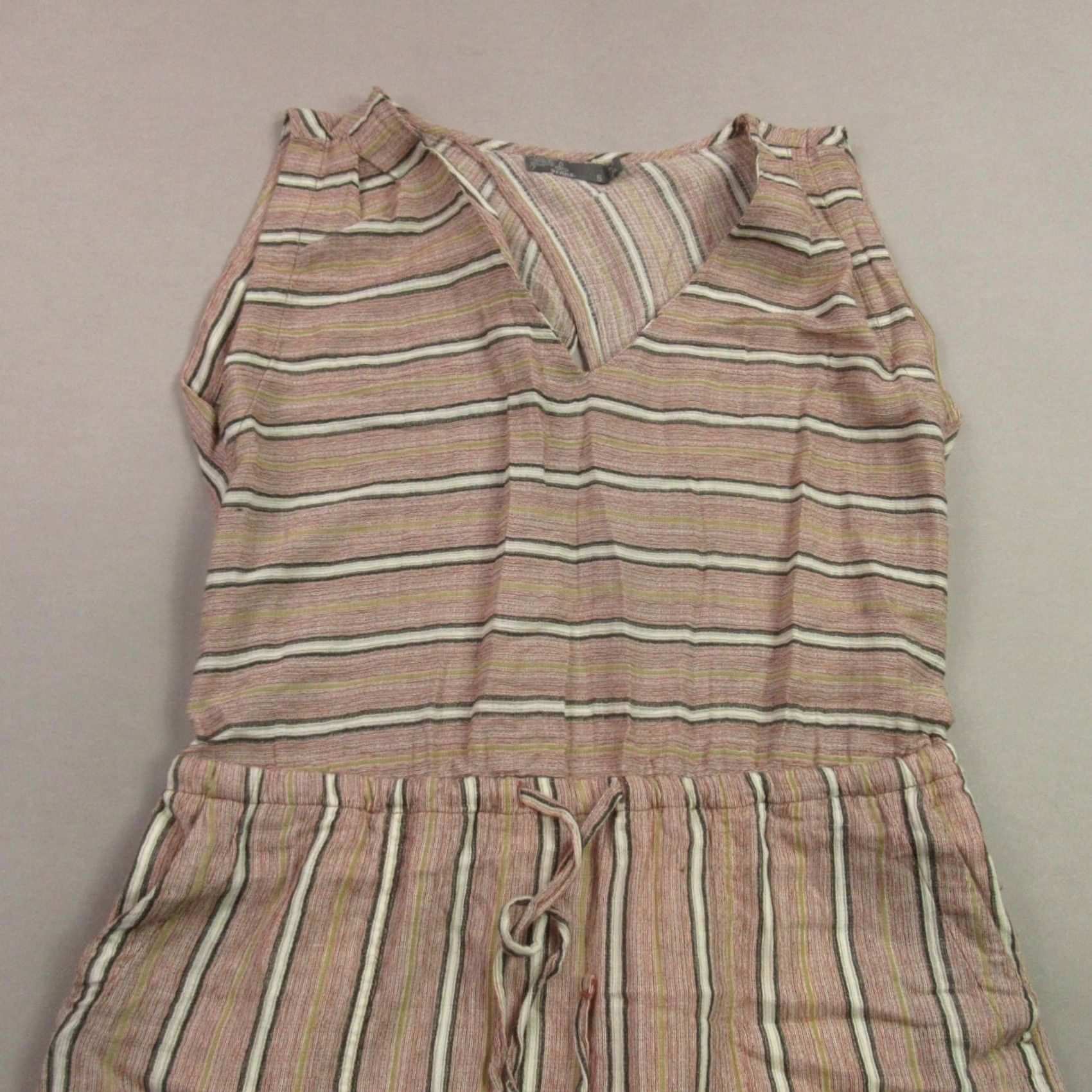 Prana prAna Dress Womens Small Casual Lightweight Sleeveless Stripes V Neck Dress Size S / US 4 / IT 40 - 3 Thumbnail