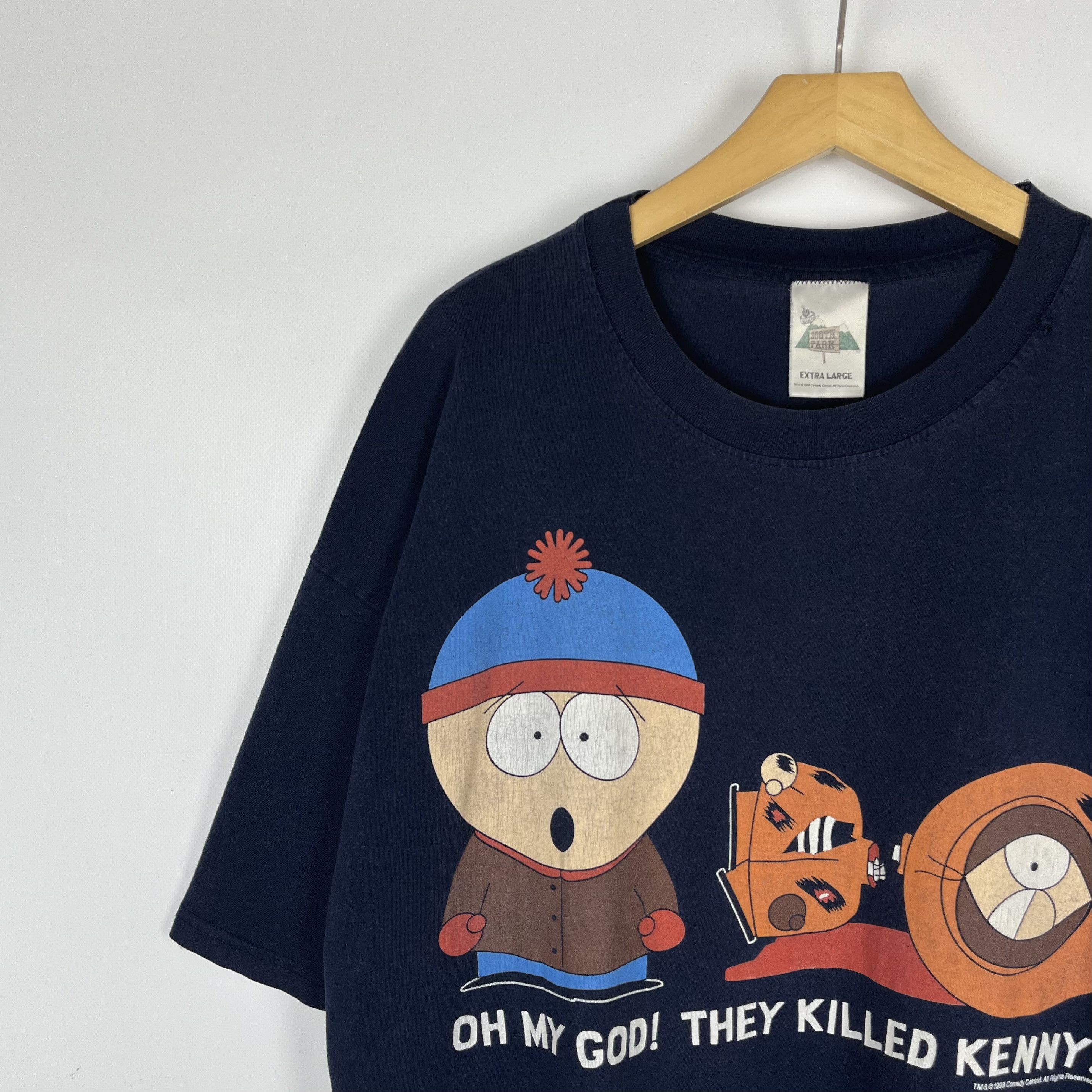 Cartoon Network Vintage South Park “They Killed Kenny” Cartoon T Shirt 1998 Size US XL / EU 56 / 4 - 5 Thumbnail