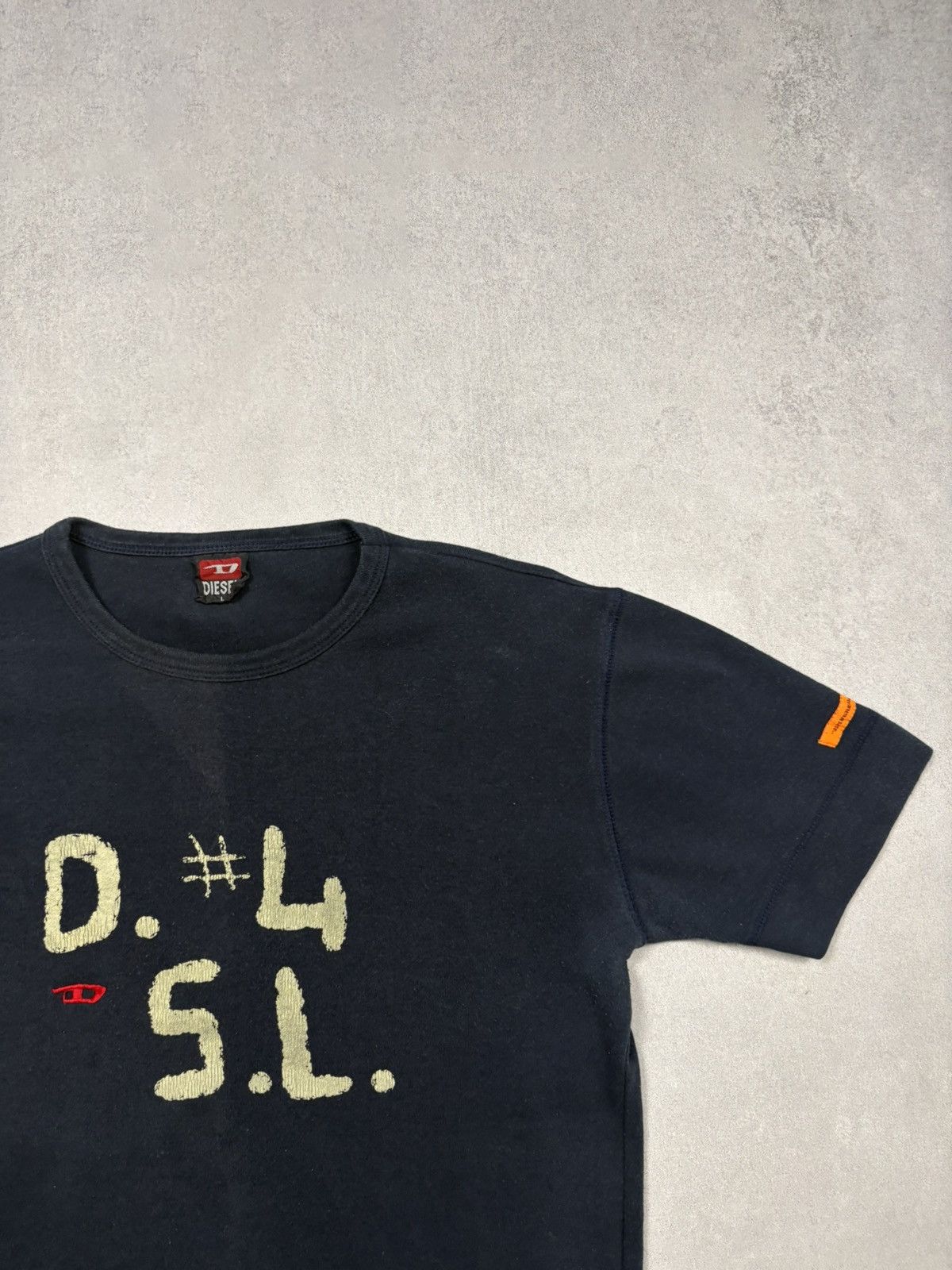 Diesel Diesel 00s D#4 S.L Graphic T Shirt Faded Navy Y2K Vintage L Size L / US 10 / IT 46 - 2 Thumbnail