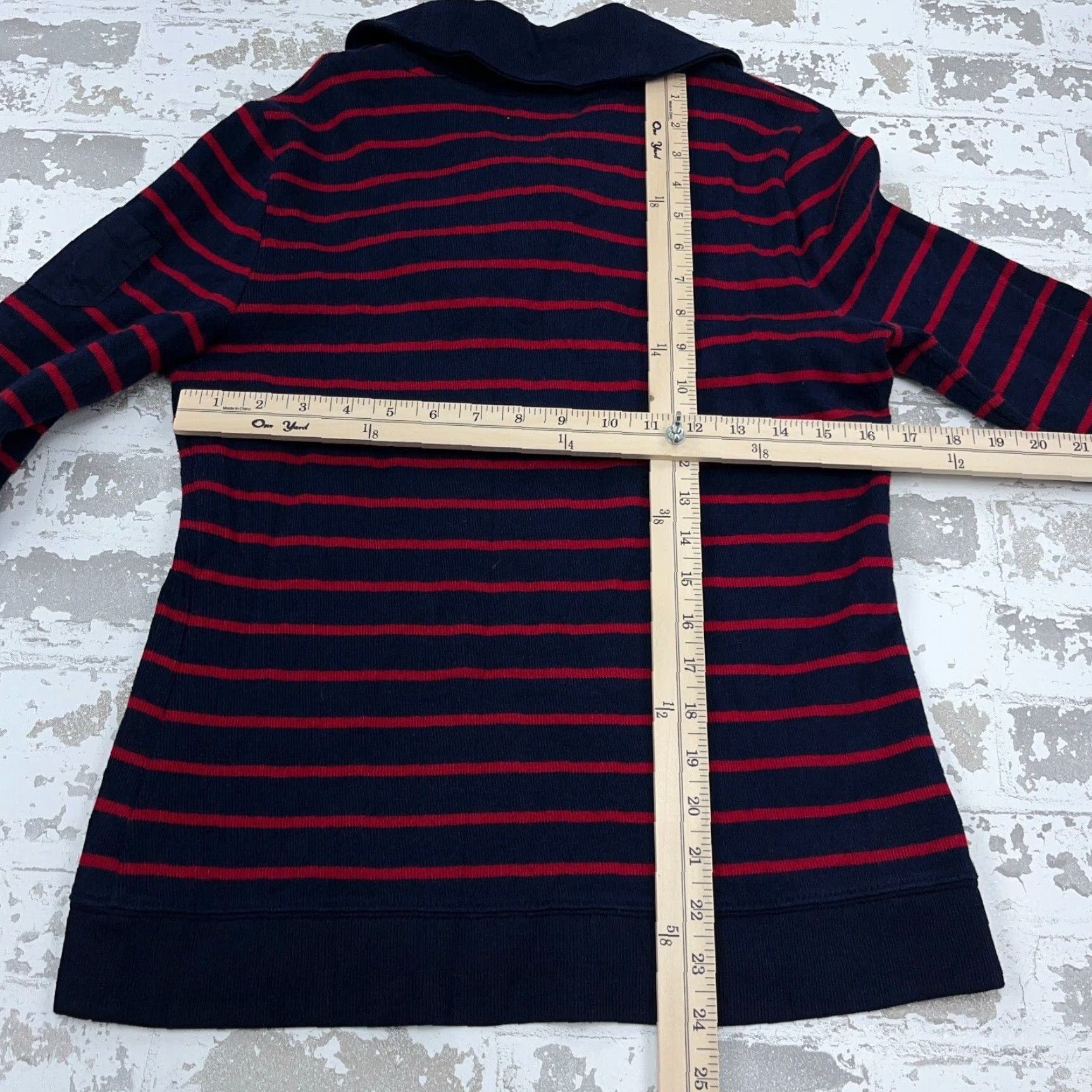 Ralph Lauren Lauren Ralph Lauren Sweater Women Medium Striped Knit Pullover Blue 90s Nautical Classic Womens Size M / US 6-8 / IT 42-44 - 5 Thumbnail
