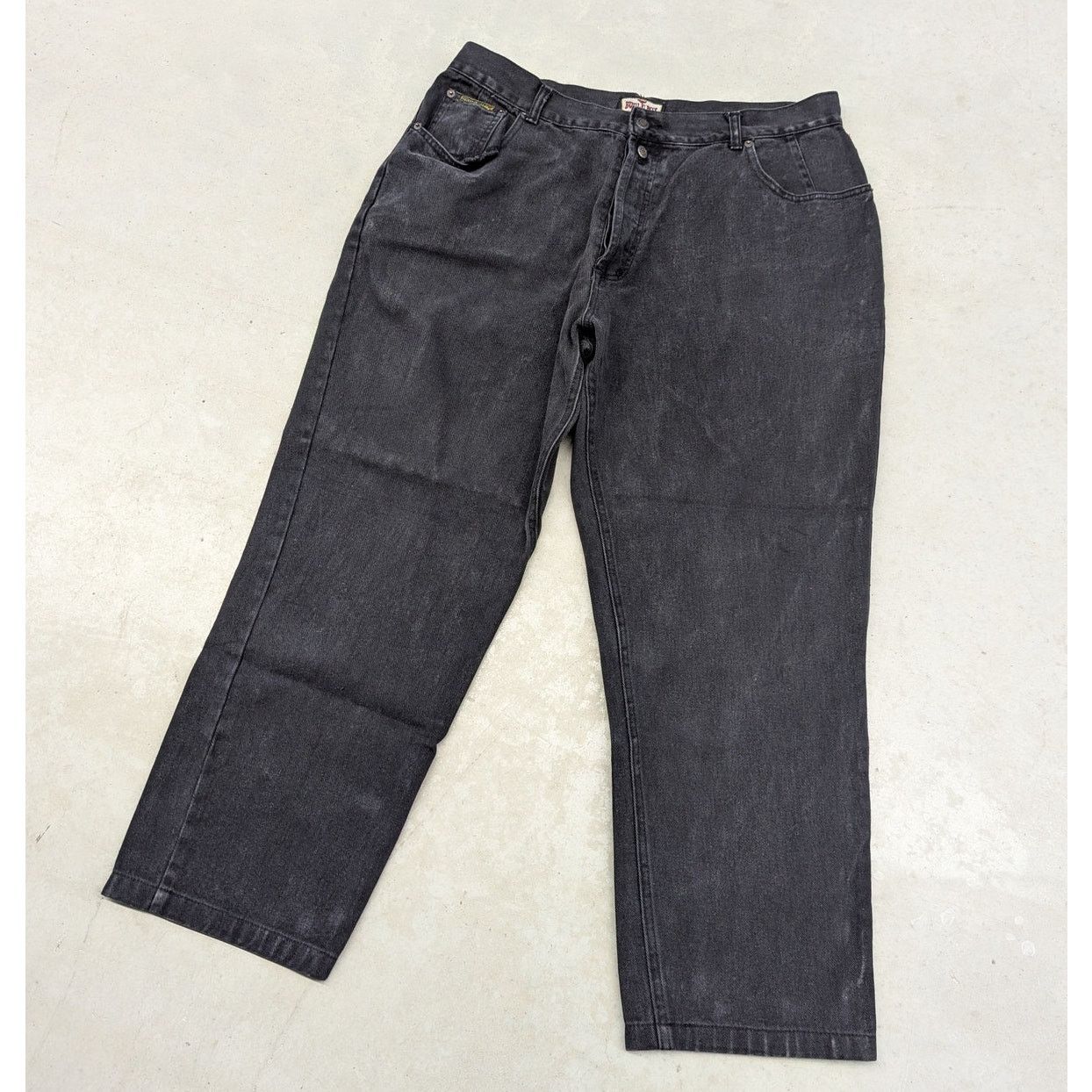 Bugle Boy × Vintage Vintage Bugle Boy Back patches black denim jeans Size US 36 / EU 52 - 3 Thumbnail