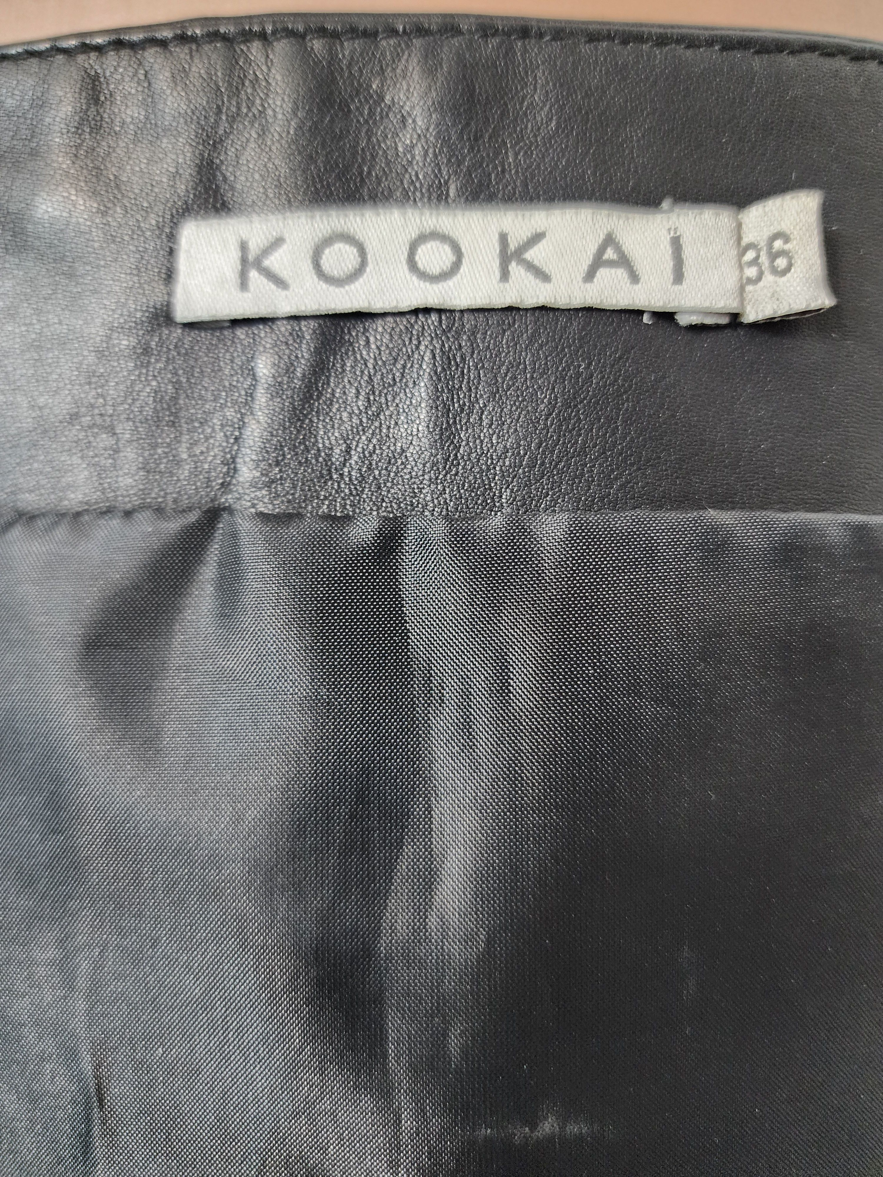 Genuine Leather Black leather skirt. Size 29" - 8 Thumbnail