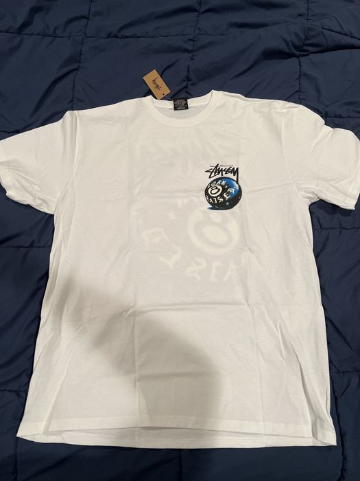 Stussy Born X Raised Stussy 8-Ball Tee White Size L | Grailed