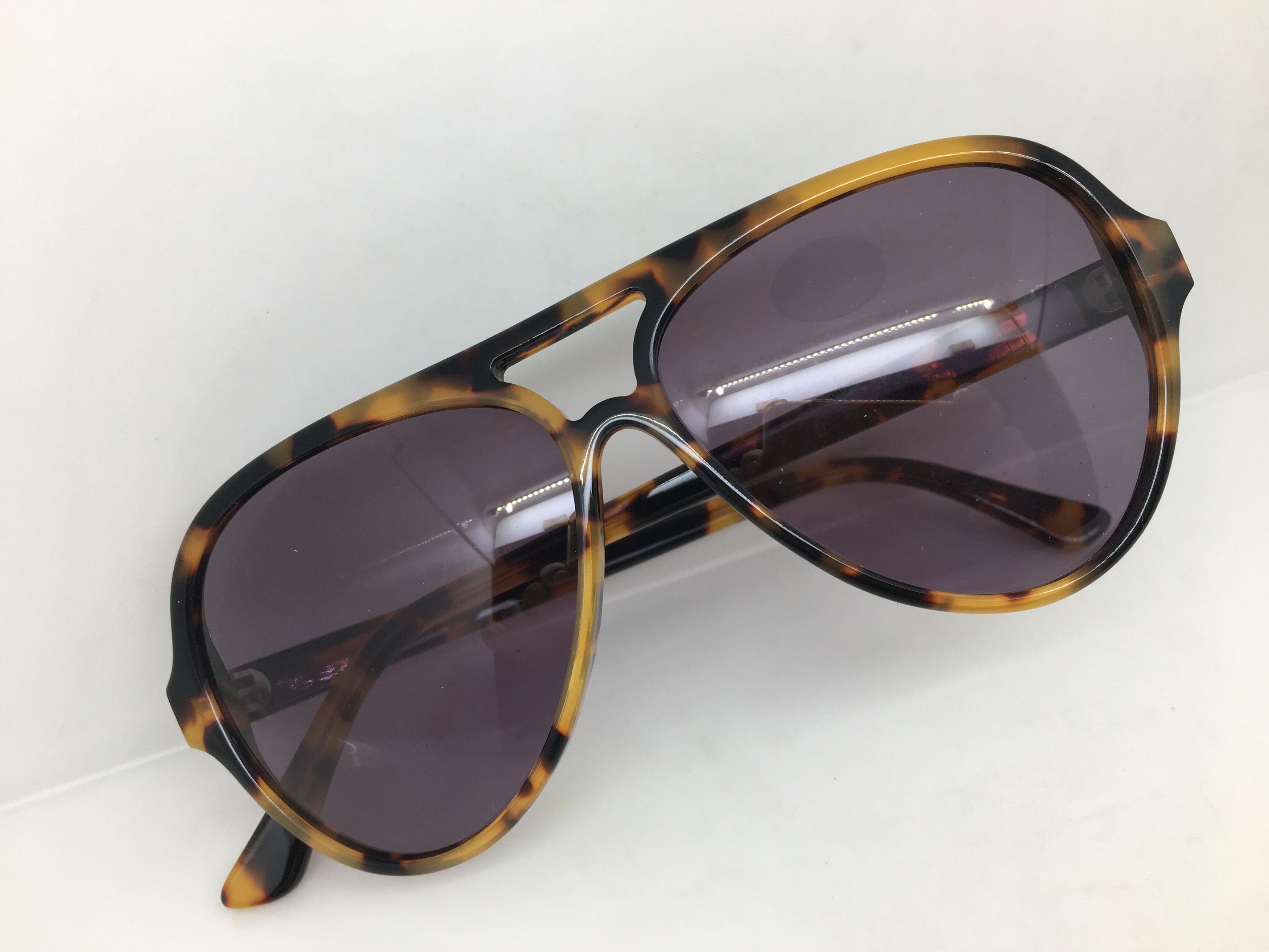 Vintage Handmade Tortoise Acetate Aviator Sunglasses Frame Pilot Size ONE SIZE - 6 Thumbnail