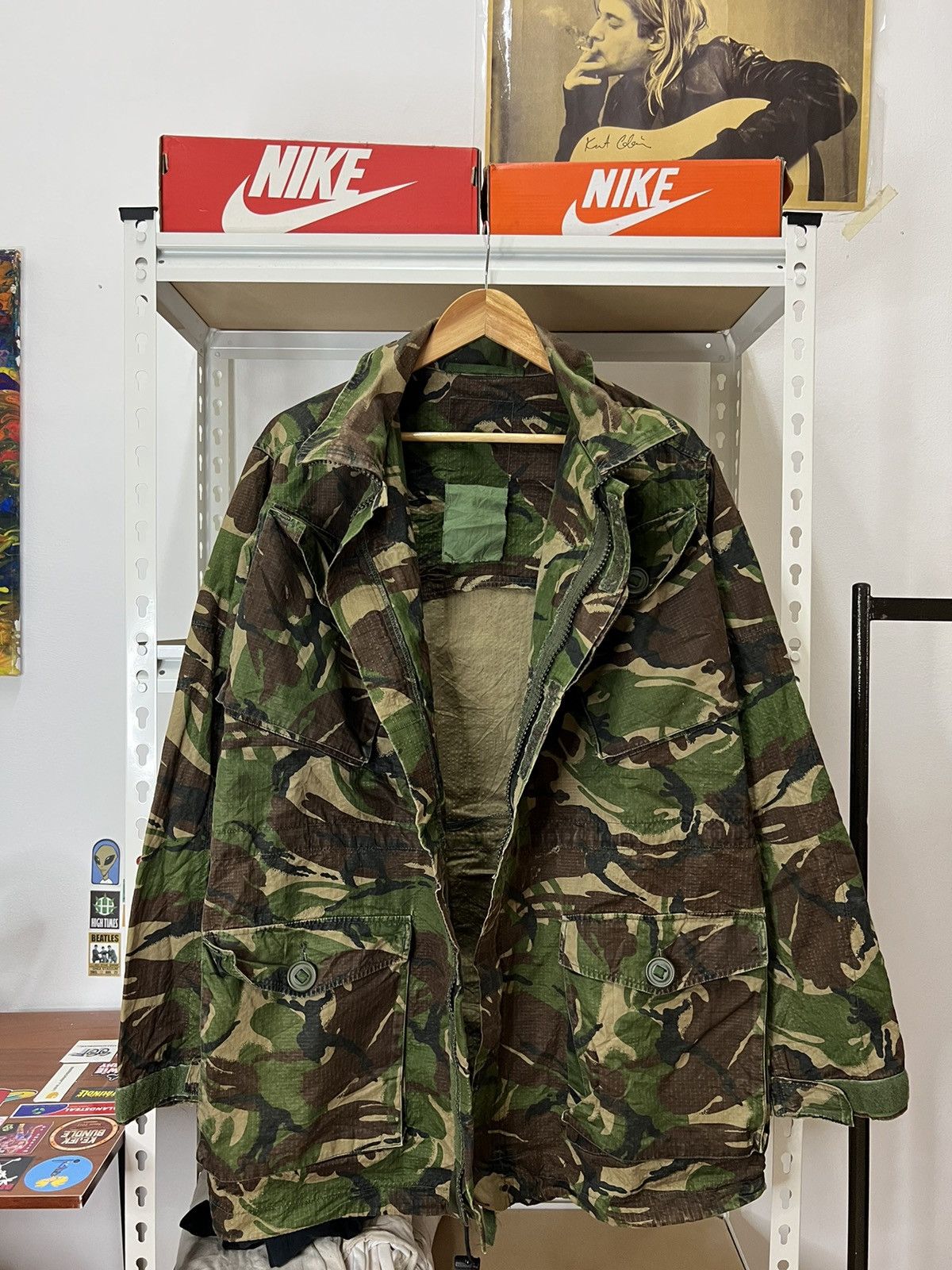 Nigel Cabourn Vintage Military DPM Field Jacket Multi pocket Camouflage Size US XL / EU 56 / 4 - 3 Thumbnail